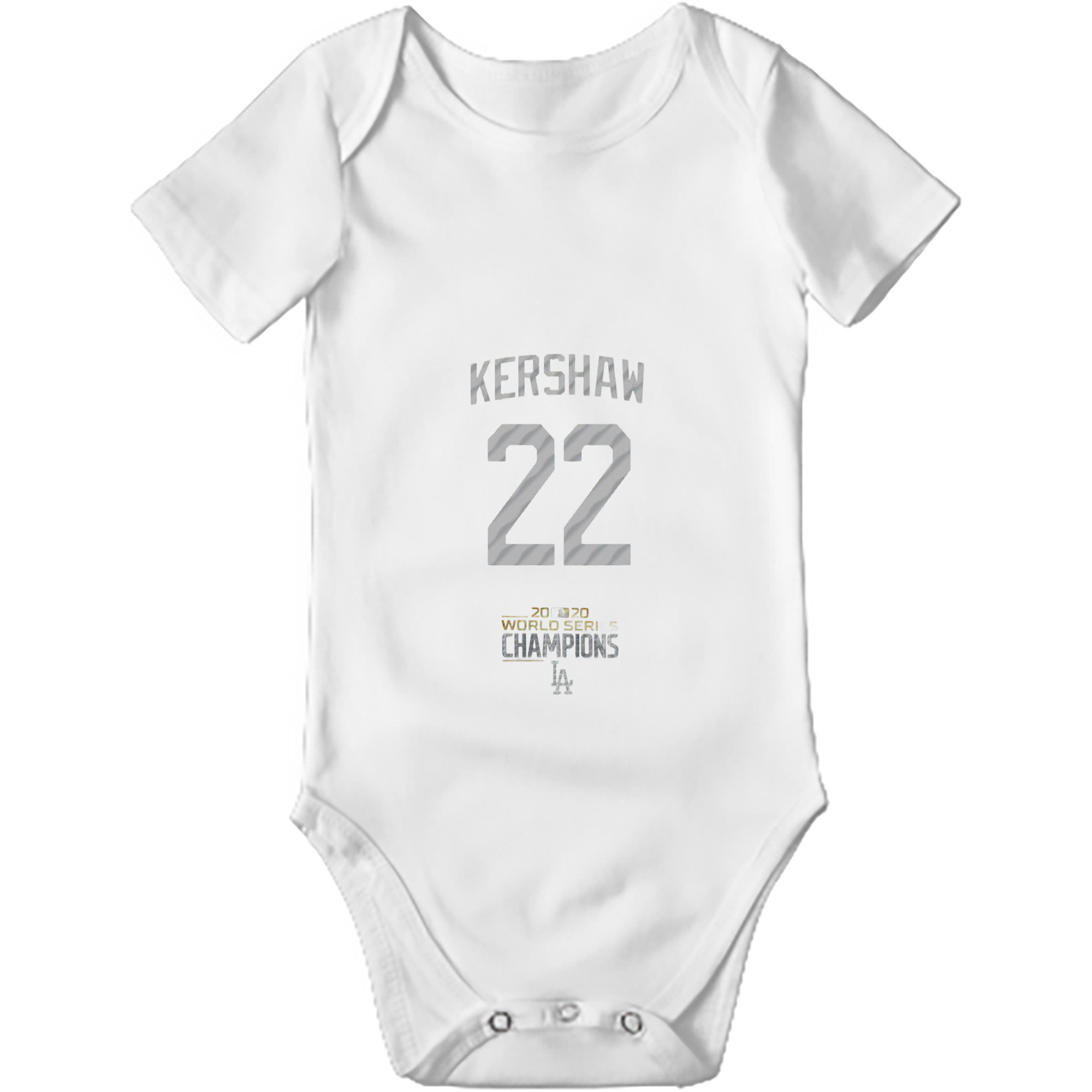 Clayton Kershaw 8 Baby Short Sleeve Romper – 100% Cotton Soft & Breathable Digital Print Onesie With Easy Snap Closure And Envelope Shoulder – Comfortable For Daily Wear & Travel