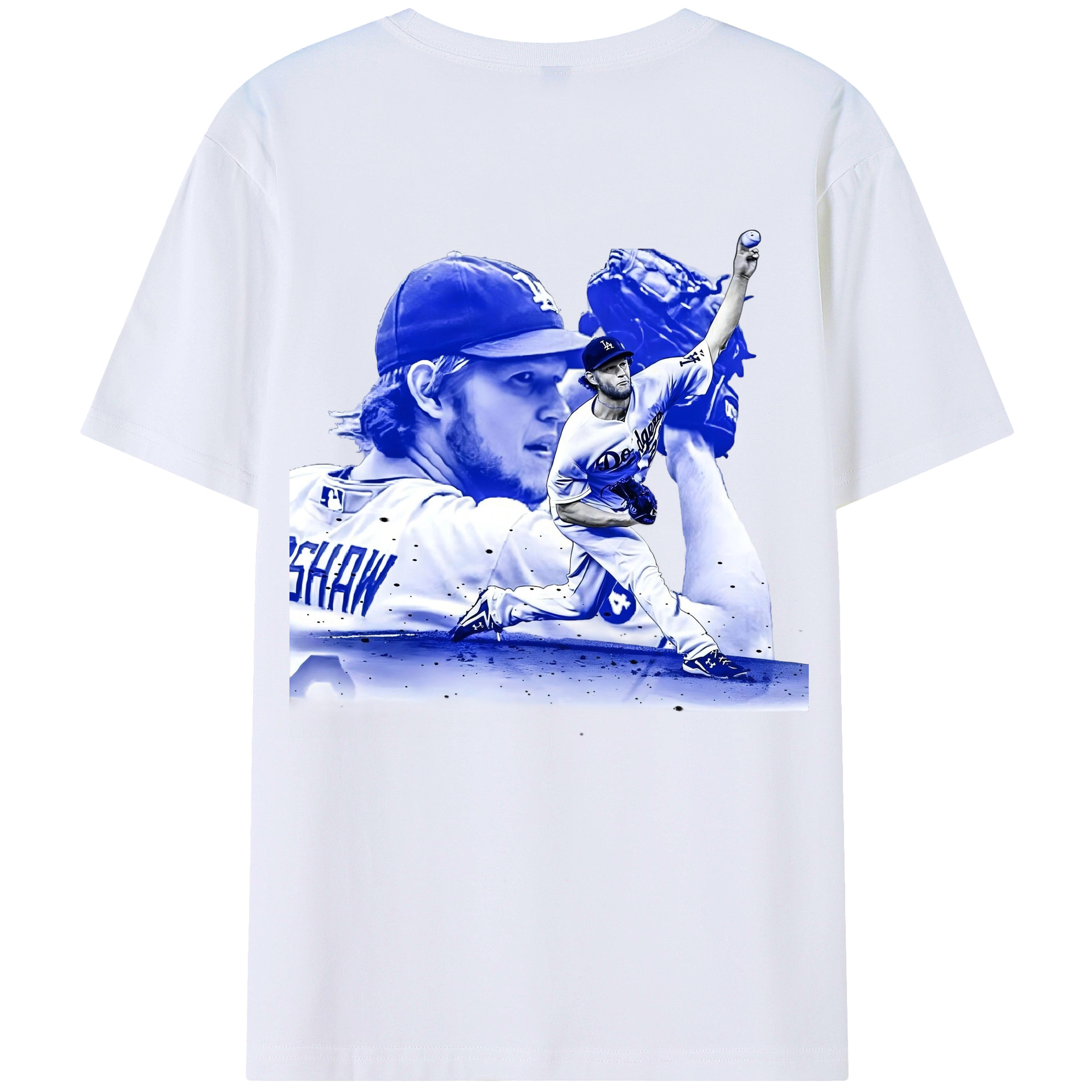 Clayton Kershaw 3 180g Combed Cotton T-Shirt With Back Heat Transfer Print – Soft, Lightweight, Fitted Design – Stylish Casual Wear For Sports & Everyday Use