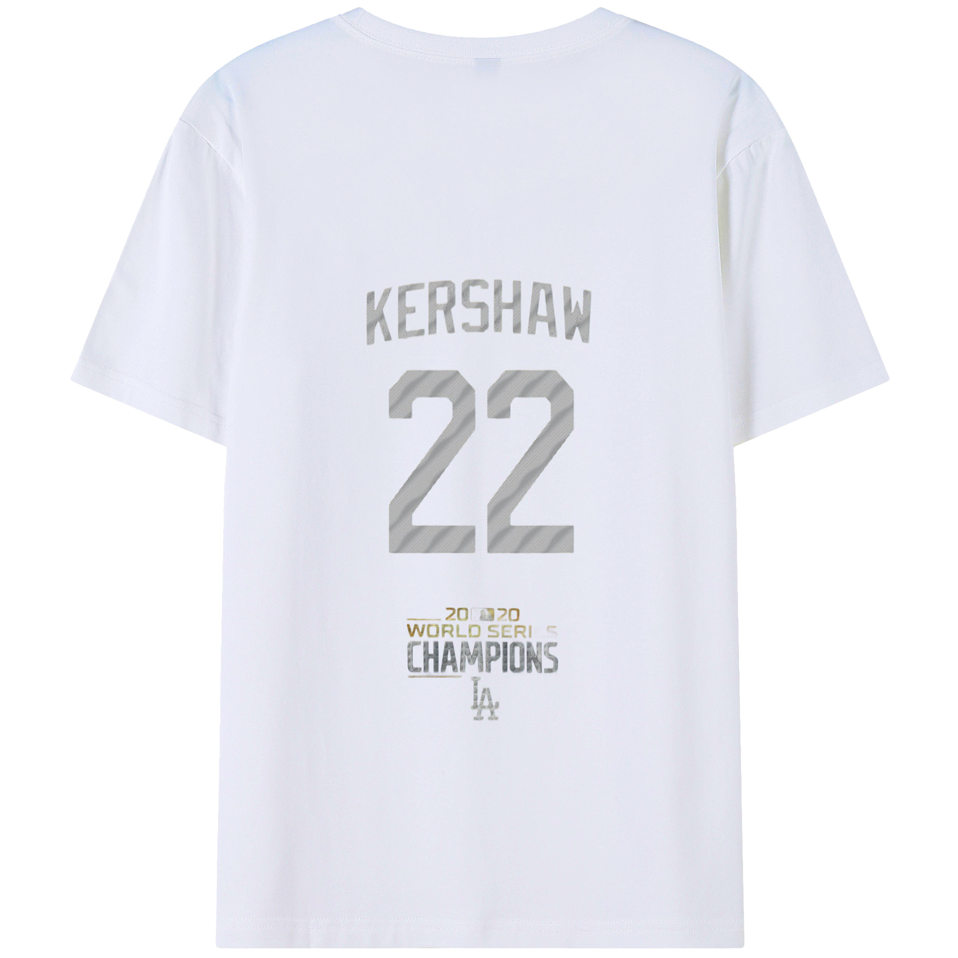 Clayton Kershaw 8 180g Combed Cotton T-Shirt With Back Heat Transfer Print – Soft, Lightweight, Fitted Design – Stylish Casual Wear For Sports & Everyday Use
