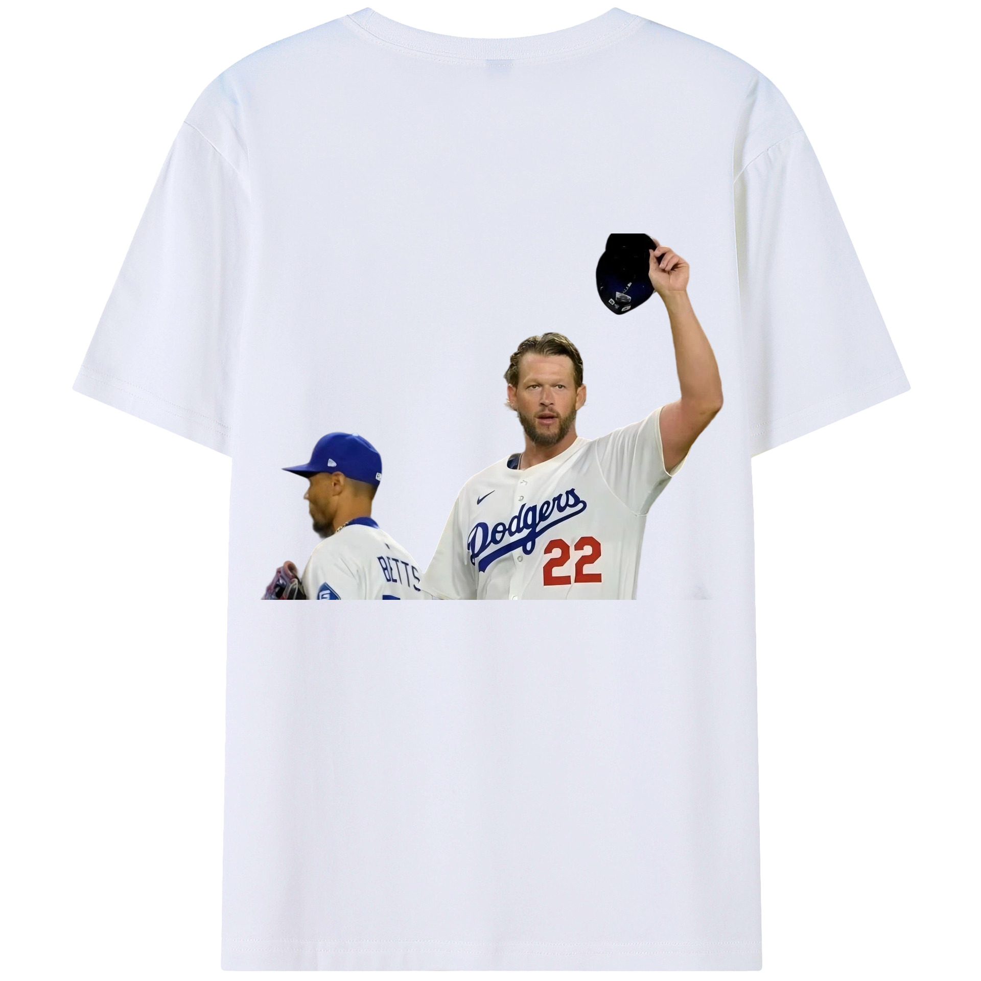 Clayton Kershaw 13 180g Combed Cotton T-Shirt With Back Heat Transfer Print – Soft, Lightweight, Fitted Design – Stylish Casual Wear For Sports & Everyday Use
