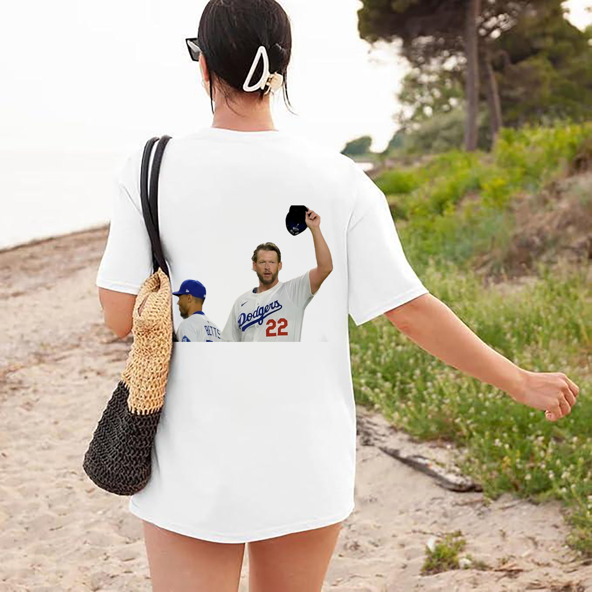 Clayton Kershaw 13 180g Combed Cotton T-Shirt With Back Heat Transfer Print – Soft, Lightweight, Fitted Design – Stylish Casual Wear For Sports & Everyday Use