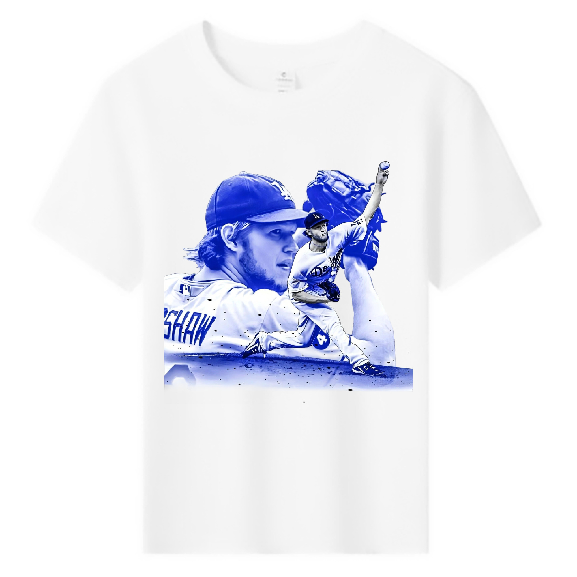 Clayton Kershaw 3 Combed Cotton Kids T-Shirt 180g With Front Heat Transfer Print – Soft, Lightweight, Side-Seamed Design – Stylish And Comfortable Casual Wear For Everyday Activities