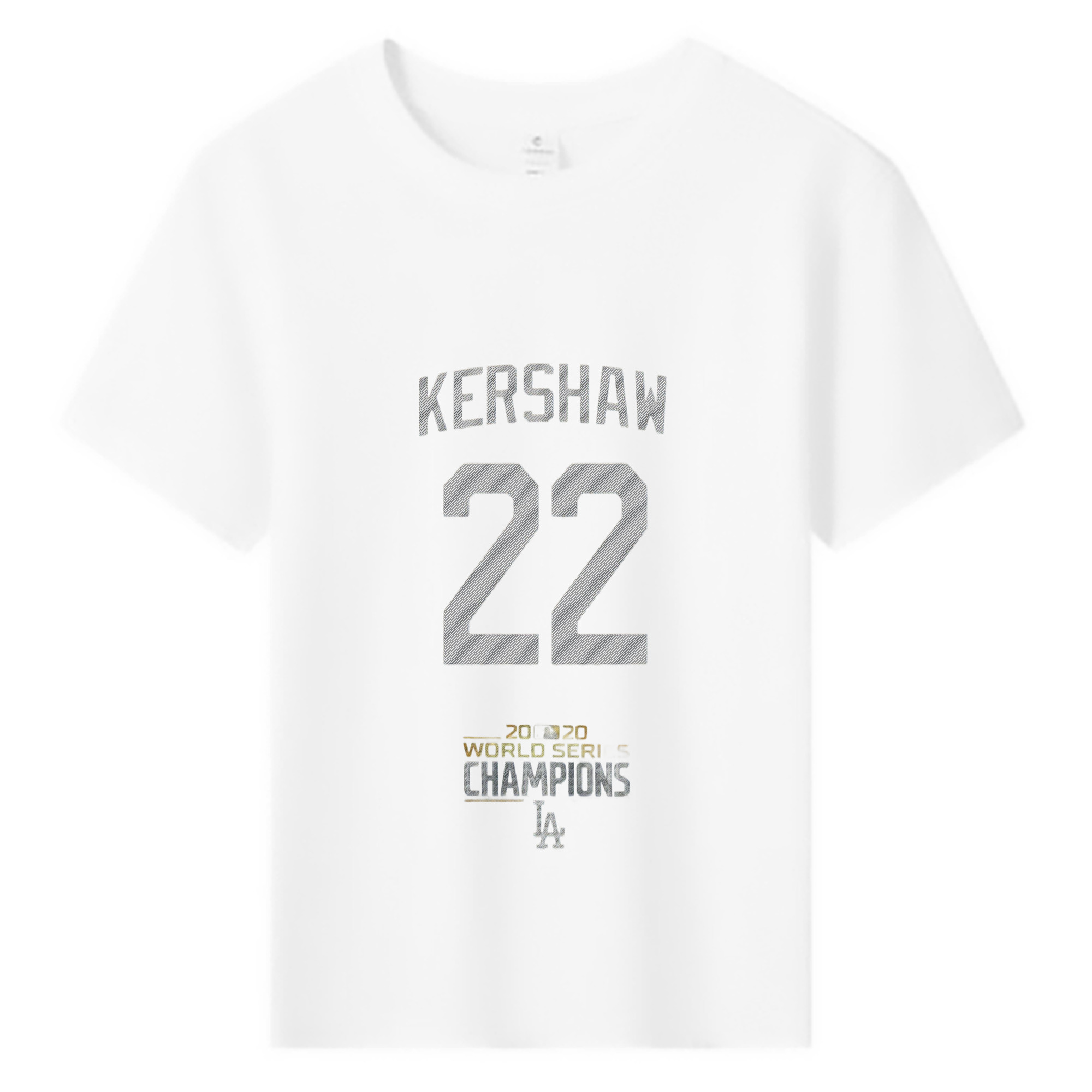 Clayton Kershaw 8 Combed Cotton Kids T-Shirt 180g With Front Heat Transfer Print – Soft, Lightweight, Side-Seamed Design – Stylish And Comfortable Casual Wear For Everyday Activities