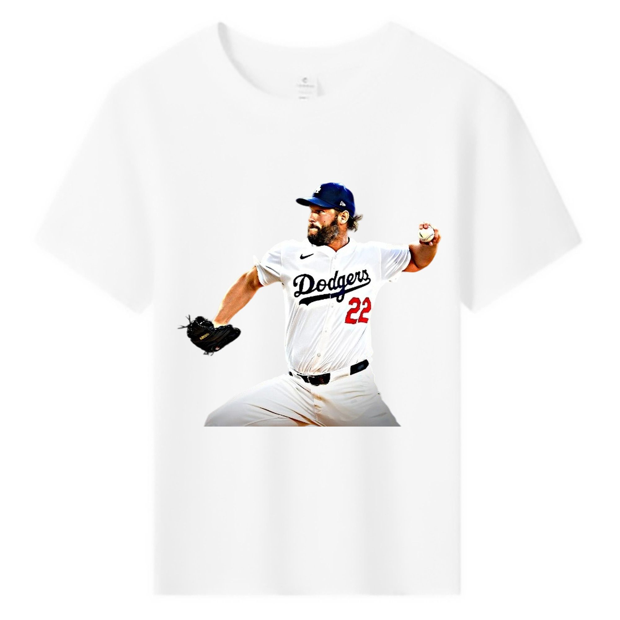 Clayton Kershaw  9 Combed Cotton Kids T-Shirt 180g With Front Heat Transfer Print – Soft, Lightweight, Side-Seamed Design – Stylish And Comfortable Casual Wear For Everyday Activities