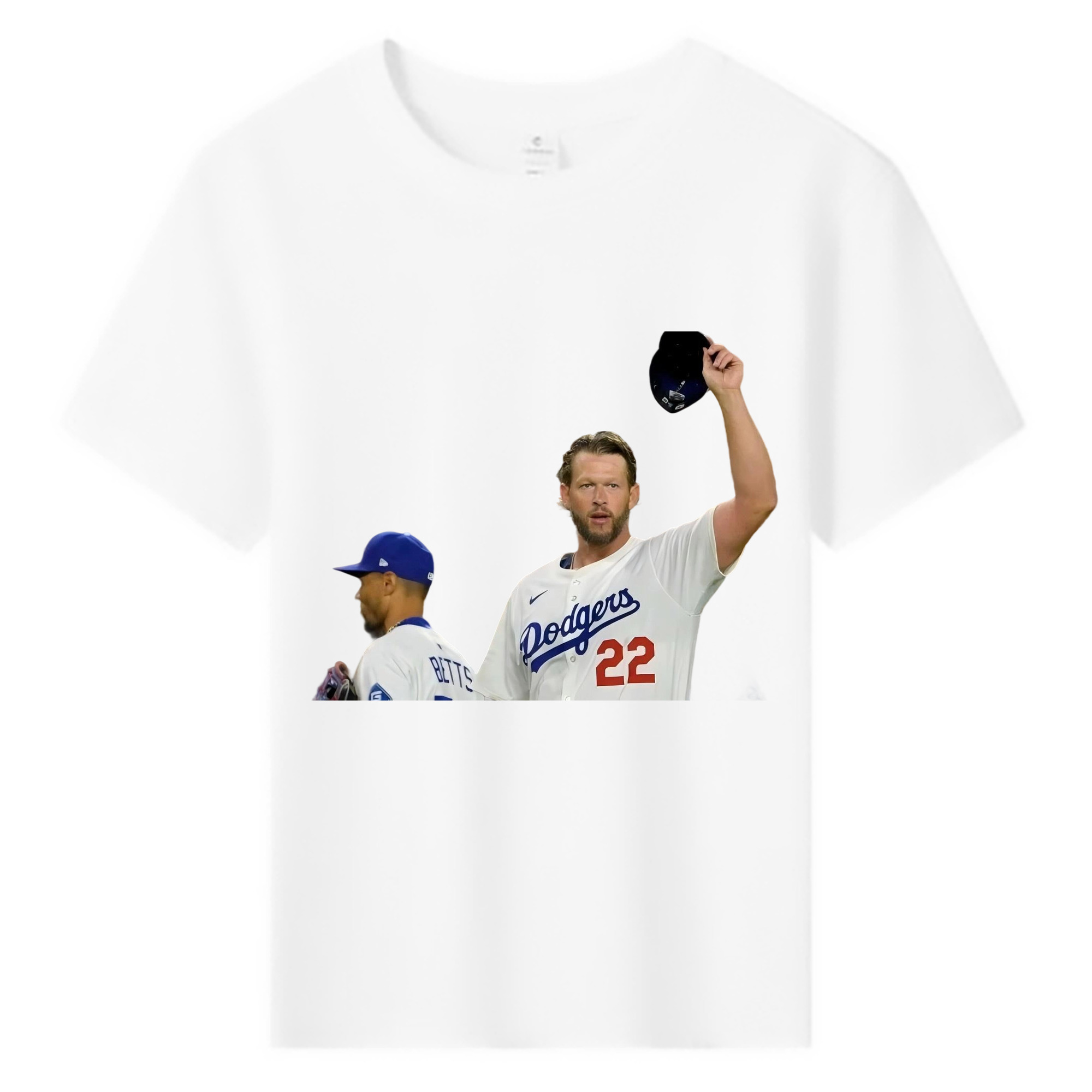 Clayton Kershaw 13 Combed Cotton Kids T-Shirt 180g With Front Heat Transfer Print – Soft, Lightweight, Side-Seamed Design – Stylish And Comfortable Casual Wear For Everyday Activities