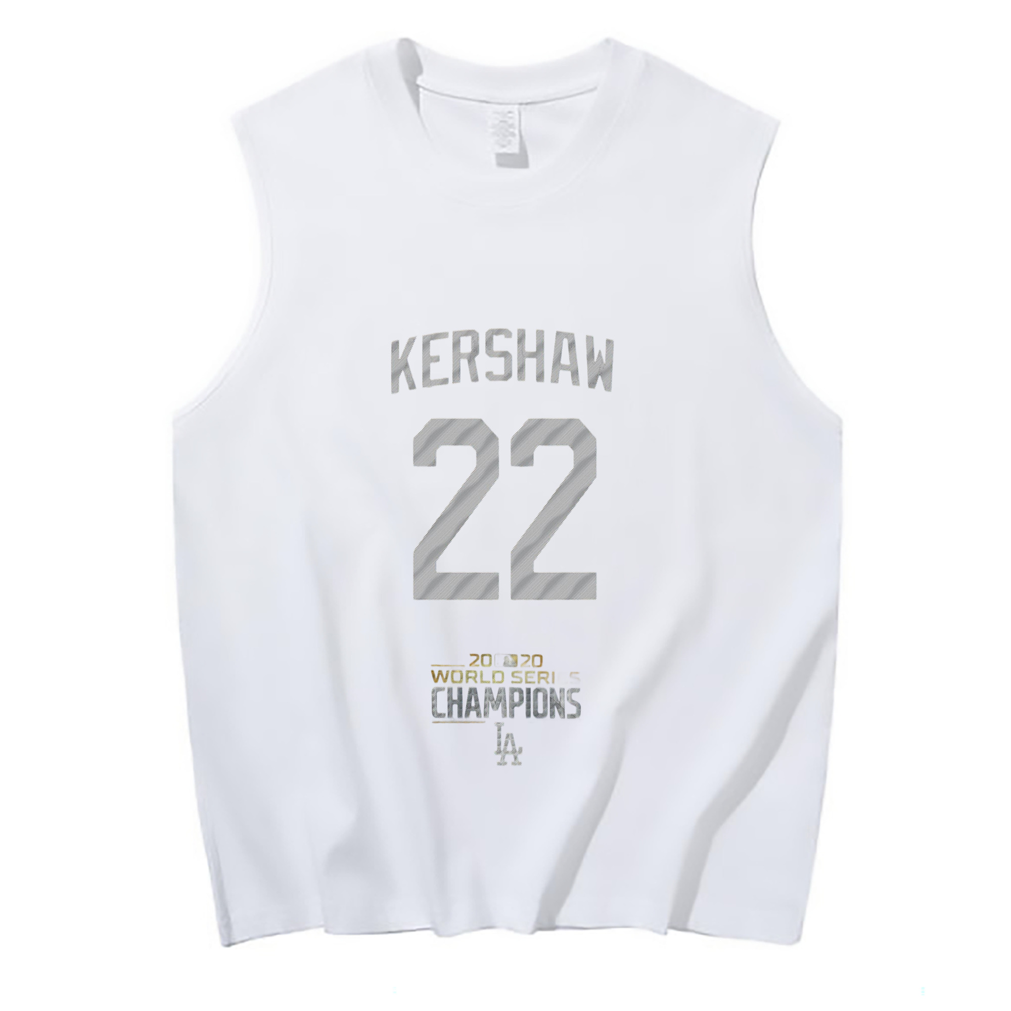 Clayton Kershaw 8 210g Combed Cotton Tank Top With Front Heat Transfer Print – Soft, Lightweight, Fitted Design – Stylish & Comfortable Casual Wear For Sports & Everyday Use