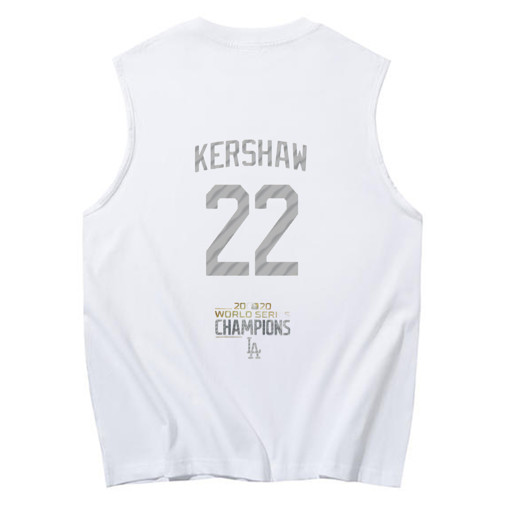 Clayton Kershaw 8 230g Pure Cotton Tank Top With Back Heat Transfer Print – Soft, Lightweight, Fitted Design – Stylish & Comfortable Casual Wear For Sports & Everyday Use