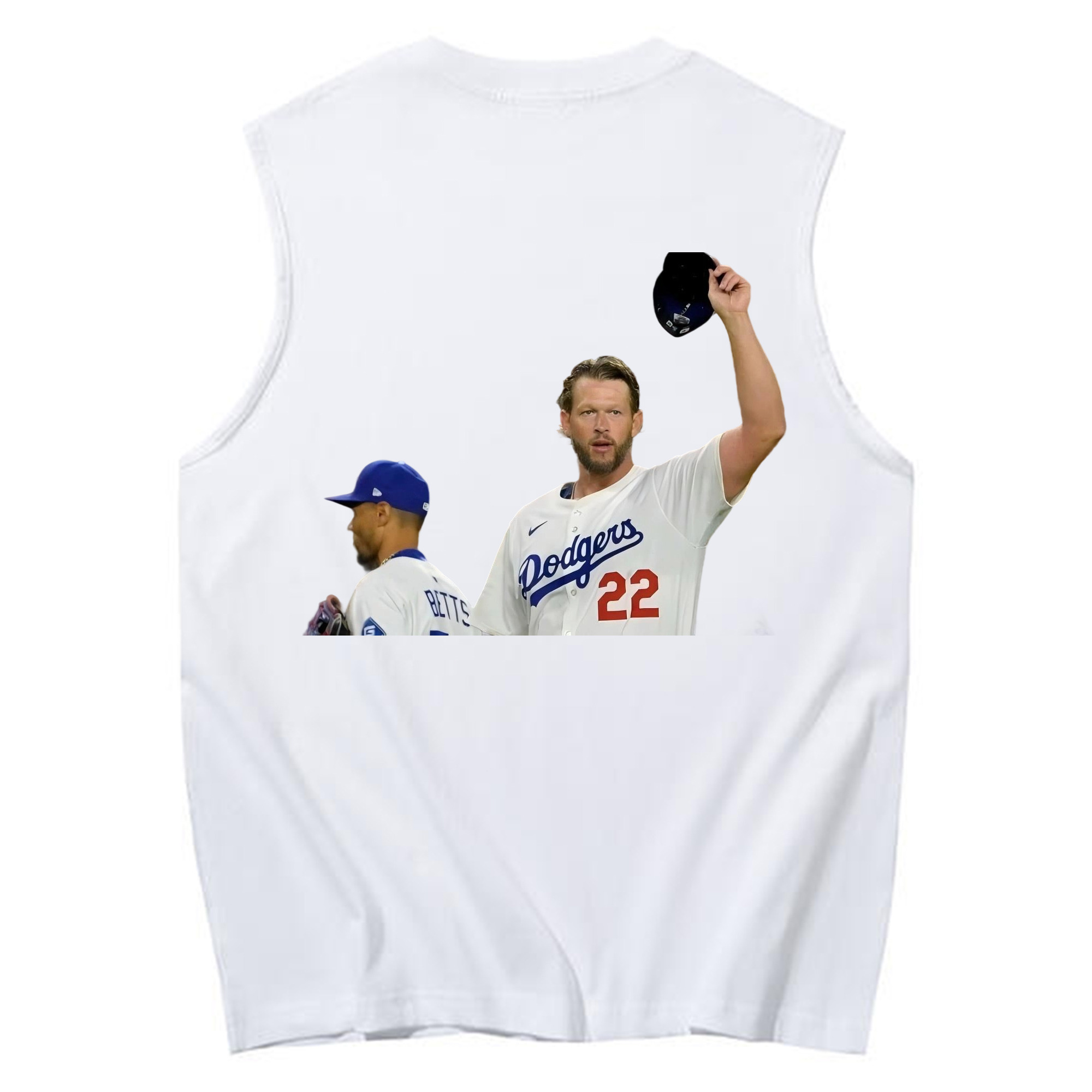 Clayton Kershaw 13 230g Pure Cotton Tank Top With Back Heat Transfer Print – Soft, Lightweight, Fitted Design – Stylish & Comfortable Casual Wear For Sports & Everyday Use