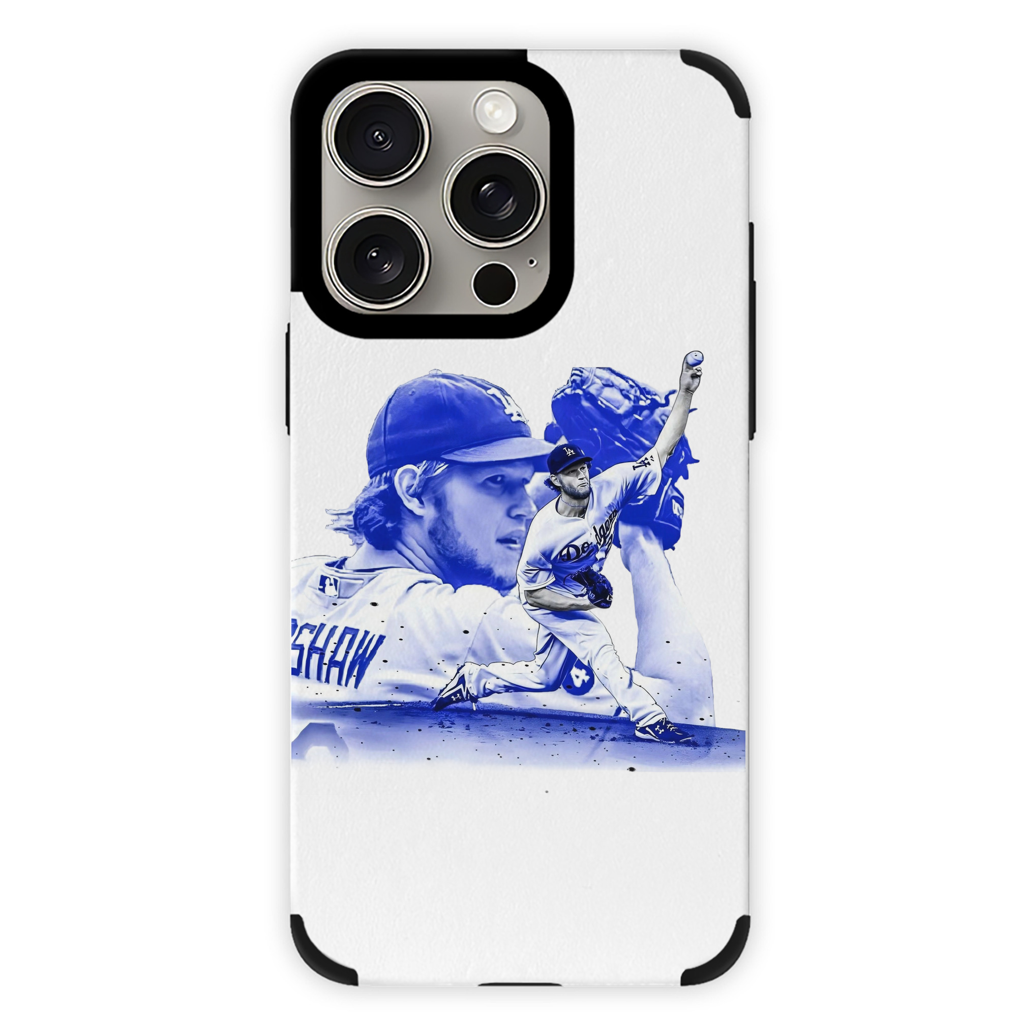 Clayton Kershaw 3 IPhone 15 Pro Max PU Leather Case – Soft Lining, 360° Protection – Precise Fit, 3D Buttons, Easy Charging – Anti-Yellowing, Easy To Clean