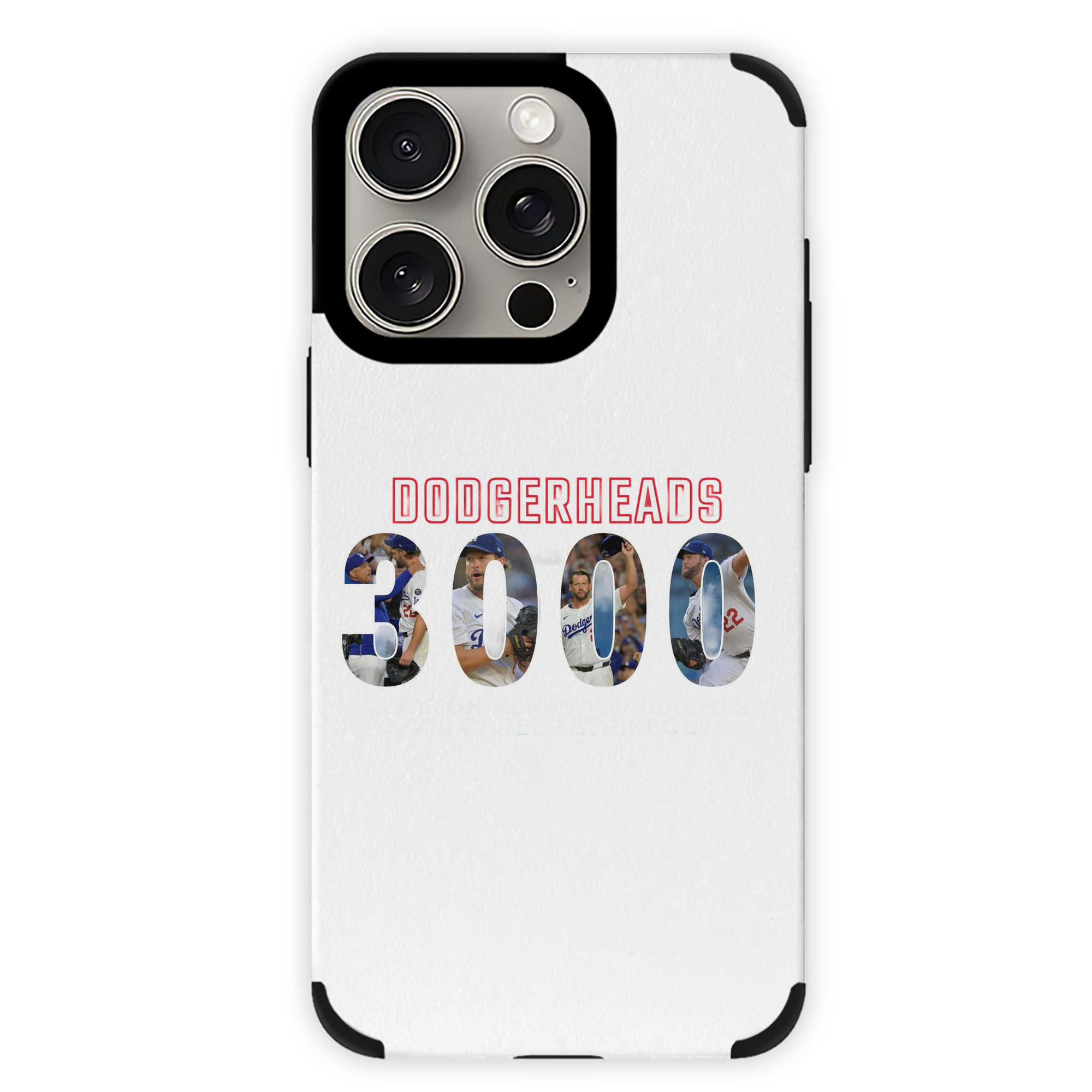 Clayton Kershaw 10 IPhone 15 Pro Max PU Leather Case – Soft Lining, 360° Protection – Precise Fit, 3D Buttons, Easy Charging – Anti-Yellowing, Easy To Clean