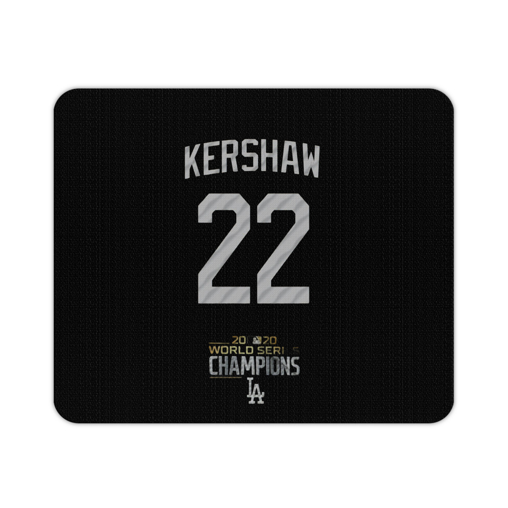 Clayton Kershaw 8 Durable Rubber Mouse Pad With Stitched Edges, Waterproof, Non-Slip Surface, Ultra-Thin Design For Gaming, Office