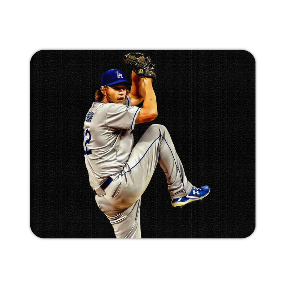 Clayton Kershaw 11 Durable Rubber Mouse Pad With Stitched Edges, Waterproof, Non-Slip Surface, Ultra-Thin Design For Gaming, Office