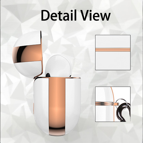 Clayton Kershaw 5 AirPods Pro Protective Case Rose Gold, Flexible PC Material, Precise Fit, Anti-Slip Cover, Full Protection, Fingerprint Resistant, Washable With Keychain