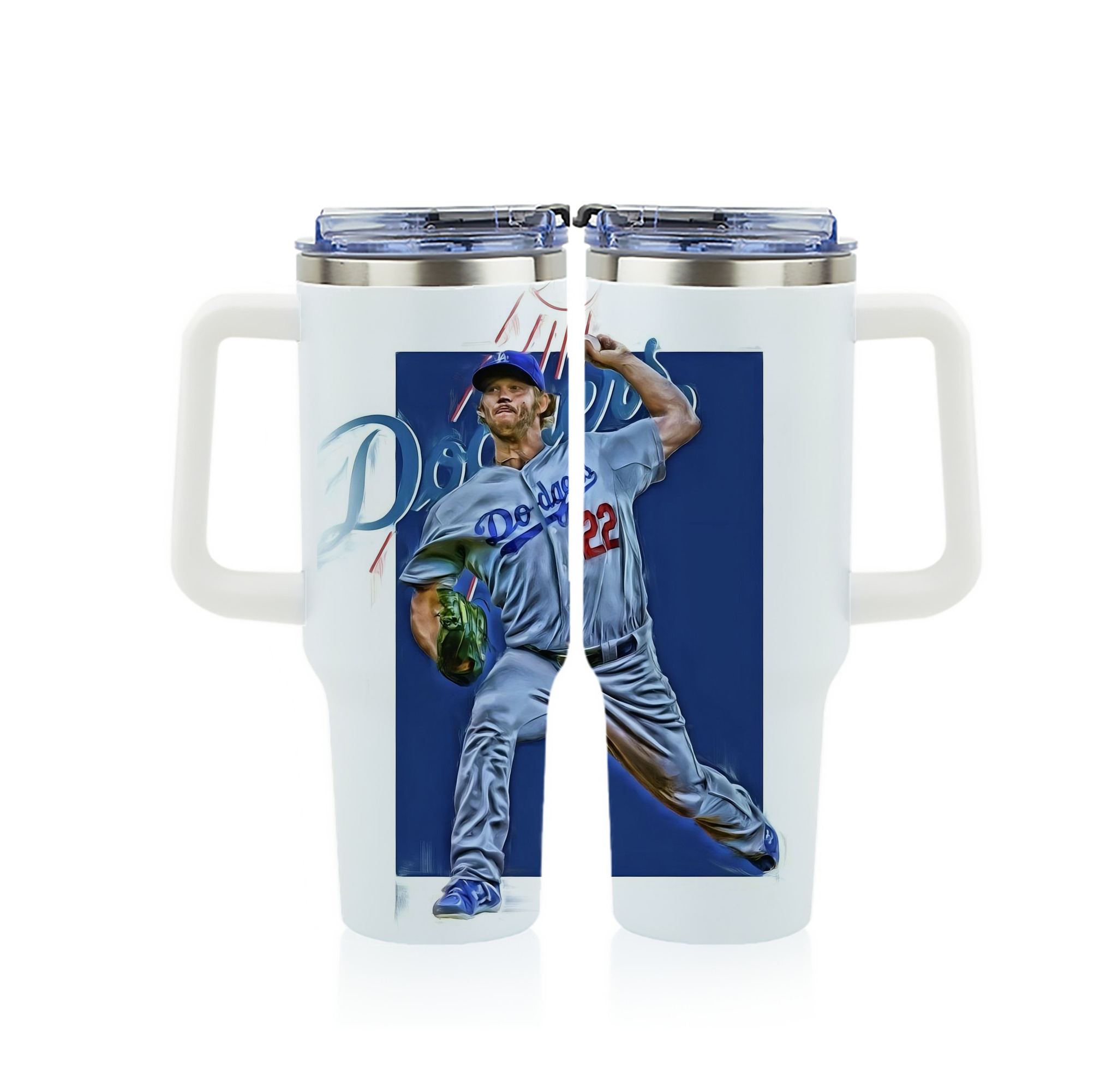 Clayton Kershaw 3 40oz Full Wrap Car Tumbler – Durable Stainless Steel Travel Mug With Vibrant UV Print – Double Wall Insulated, Fits Most Car Cup Holders