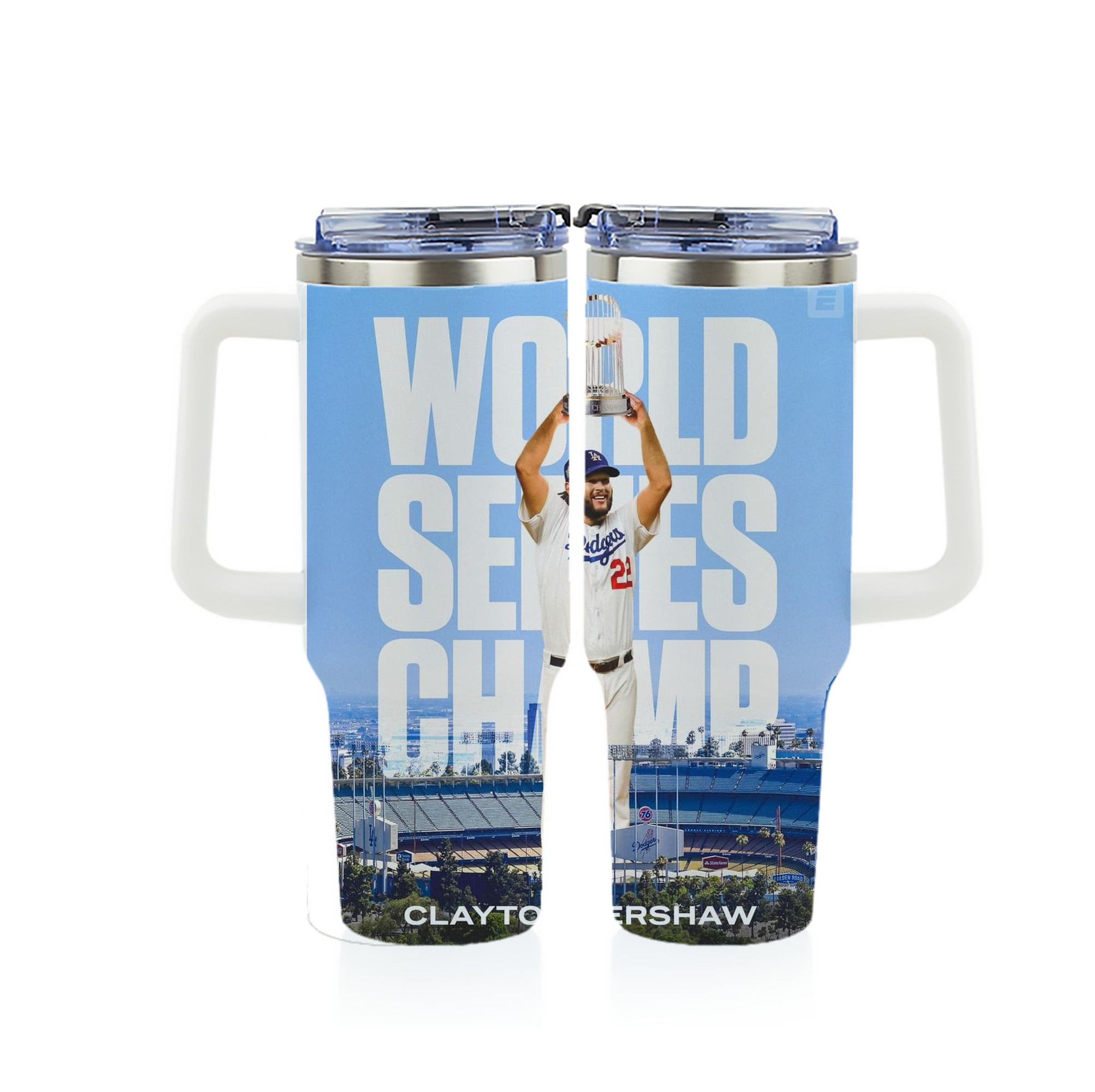 Clayton Kershaw 4 40oz Full Wrap Car Tumbler – Durable Stainless Steel Travel Mug With Vibrant UV Print – Double Wall Insulated, Fits Most Car Cup Holders