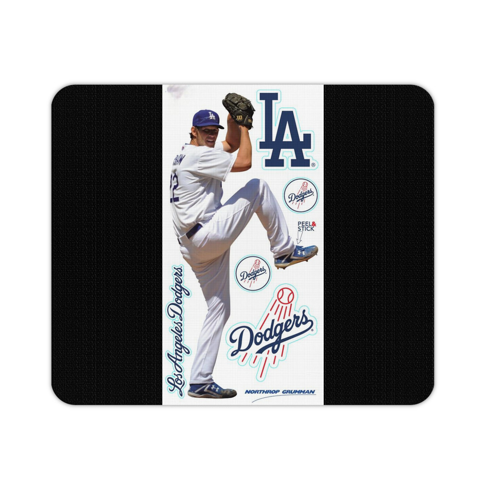 Clayton Kershaw  1 Durable Rubber Mouse Pad With Stitched Edges, Waterproof, Non-Slip Surface, Ultra-Thin Design For Gaming, Office