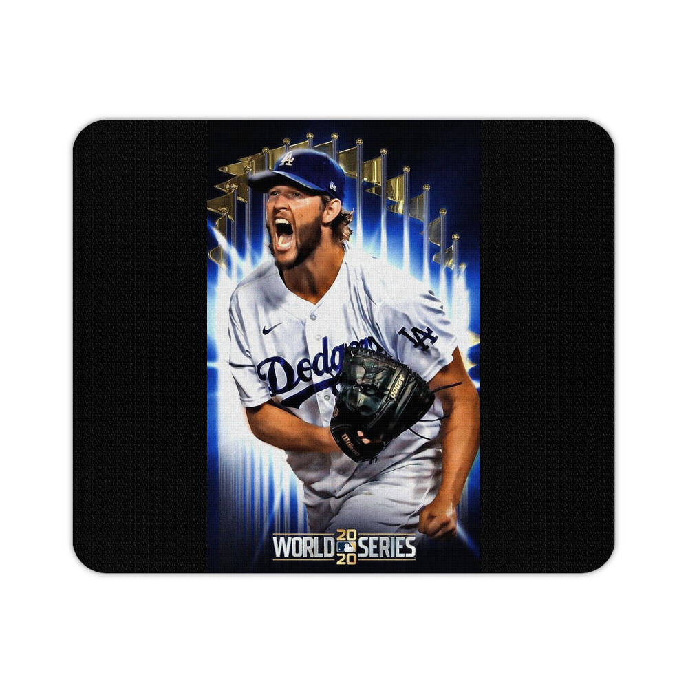 Clayton Kershaw 8 Durable Rubber Mouse Pad With Stitched Edges, Waterproof, Non-Slip Surface, Ultra-Thin Design For Gaming, Office