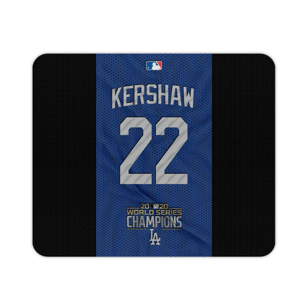 Clayton Kershaw 11 Durable Rubber Mouse Pad With Stitched Edges, Waterproof, Non-Slip Surface, Ultra-Thin Design For Gaming, Office