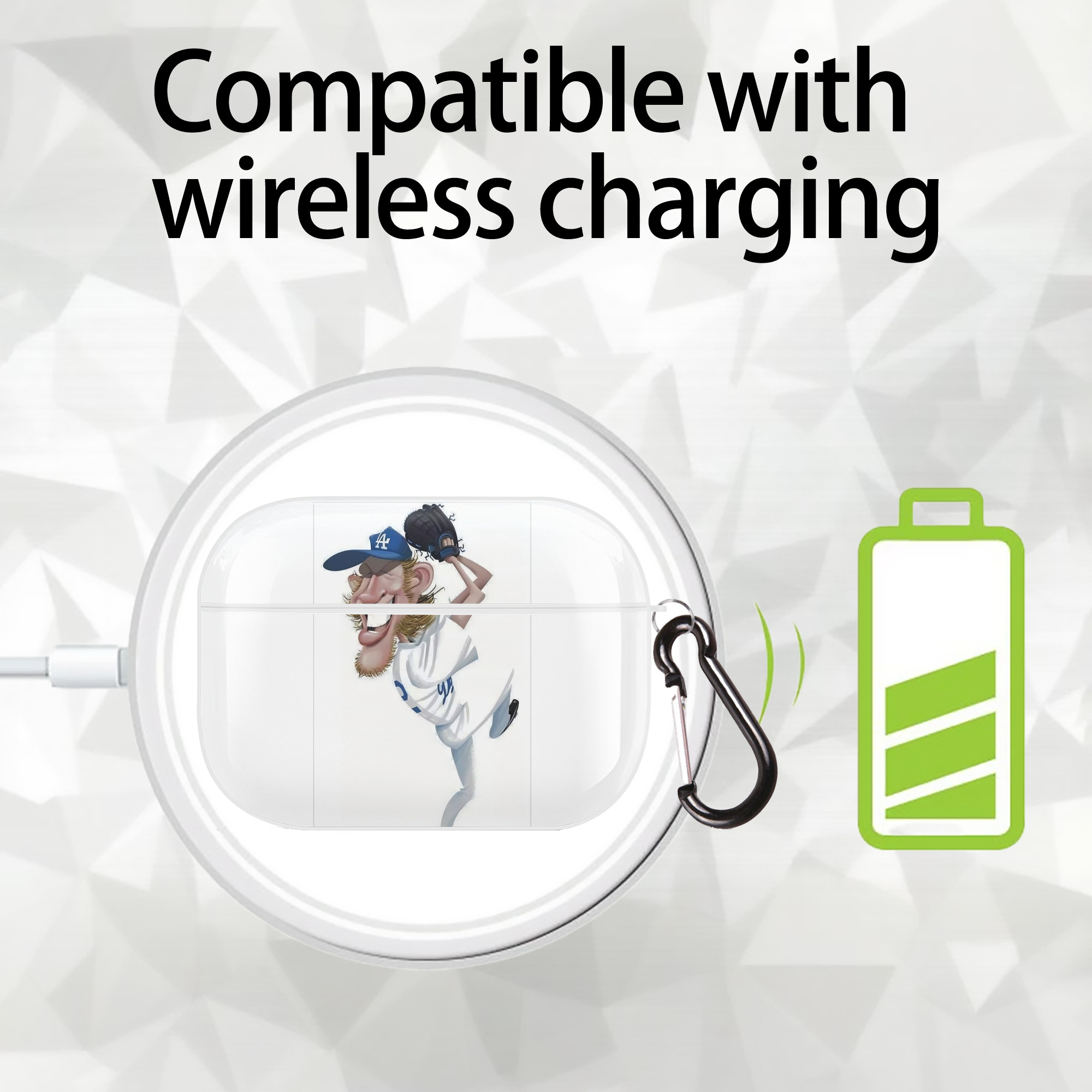 fd09680d6caa3b37cb05d07170557261 AirPods Pro Hard Case White With Keychain, Durable Flexible PC, Precise Cutouts, Anti-Fingerprint, Yellowing & Scratch Resistant, Full Protection, Washable