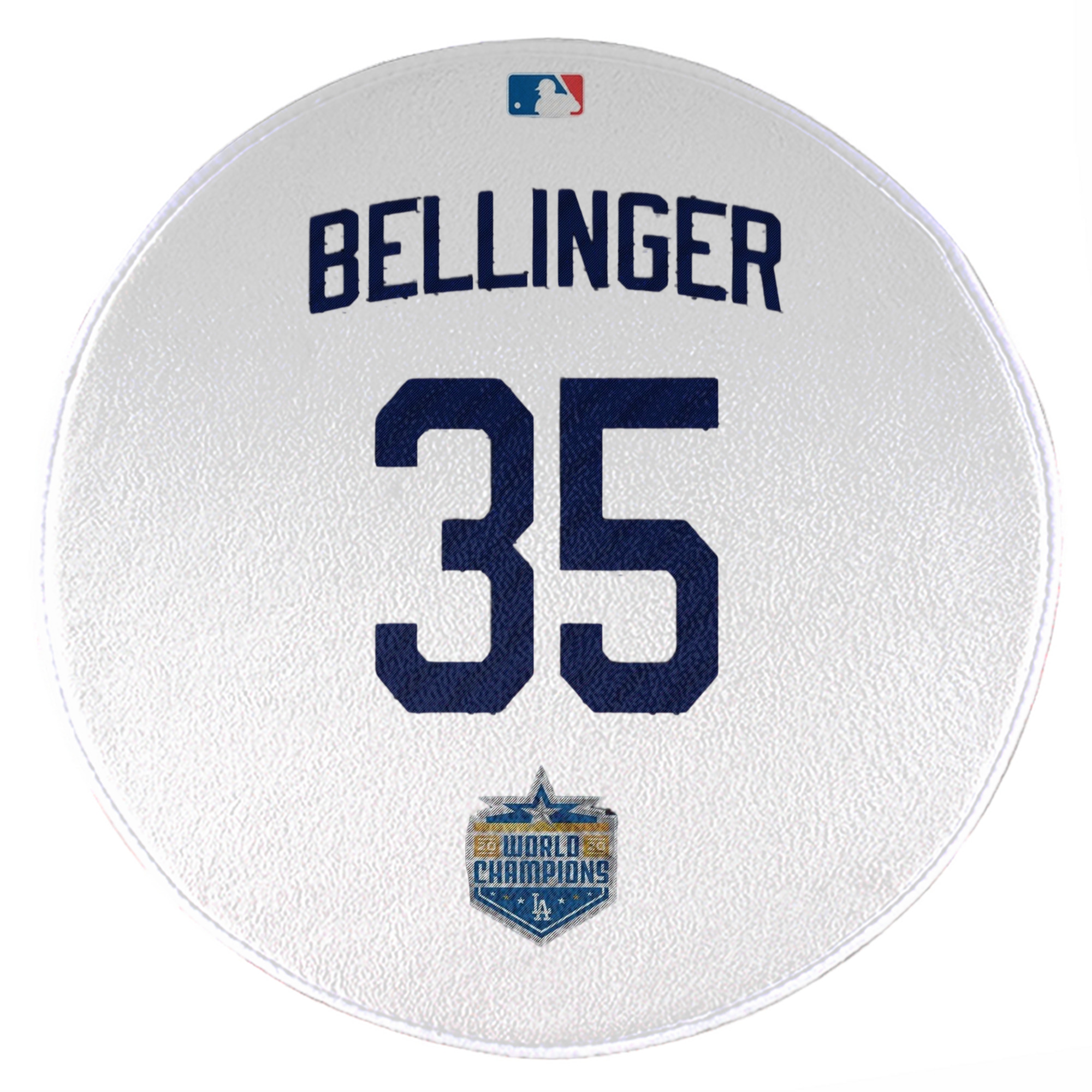 Cody Bellinger 2 Round Floor Mat – Soft Flannel & High-Density Sponge Core – Non-Slip Dot Backing – Durable Stitched Edges – Quick-Dry & Breathable – Perfect For Home, Bathroom & Living Room