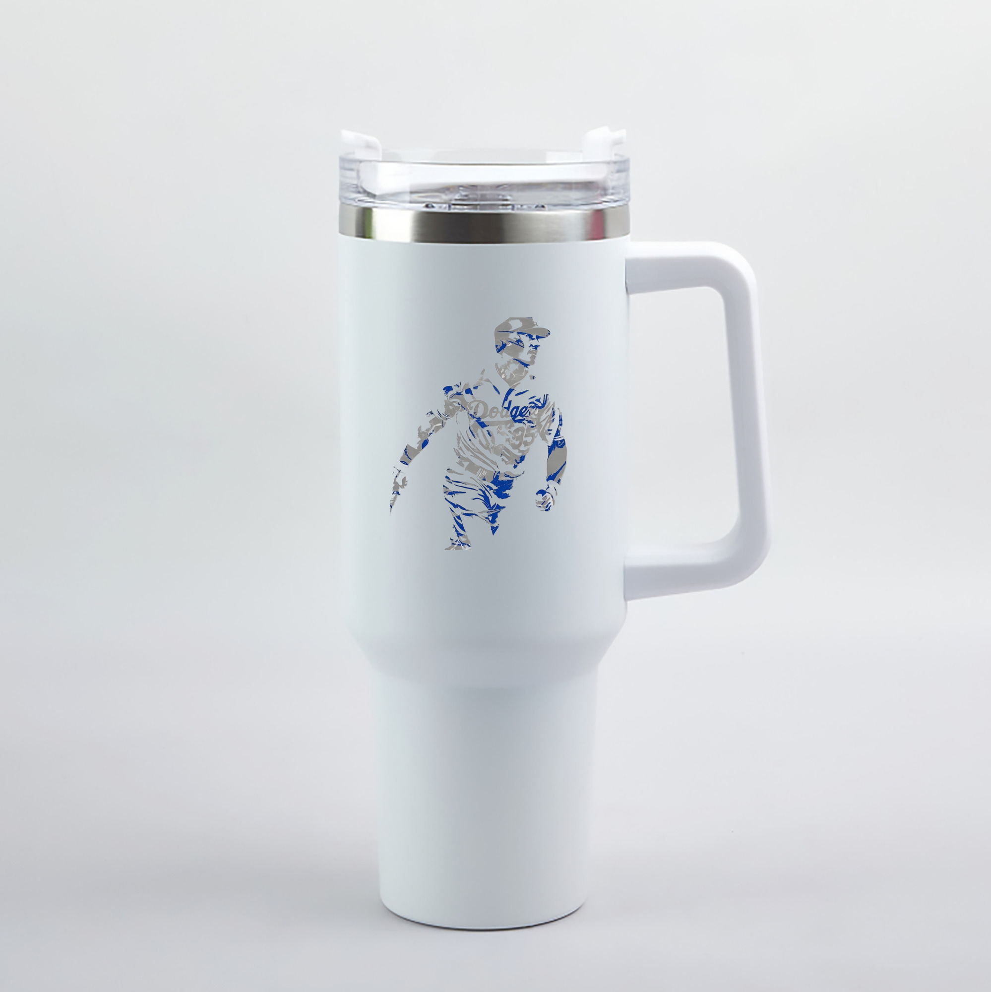 Cody Bellinger 5 40oz Handle Car Tumbler – Durable Stainless Steel Travel Mug With UV Print – Double Wall Insulated, Fits Most Car Cup Holders