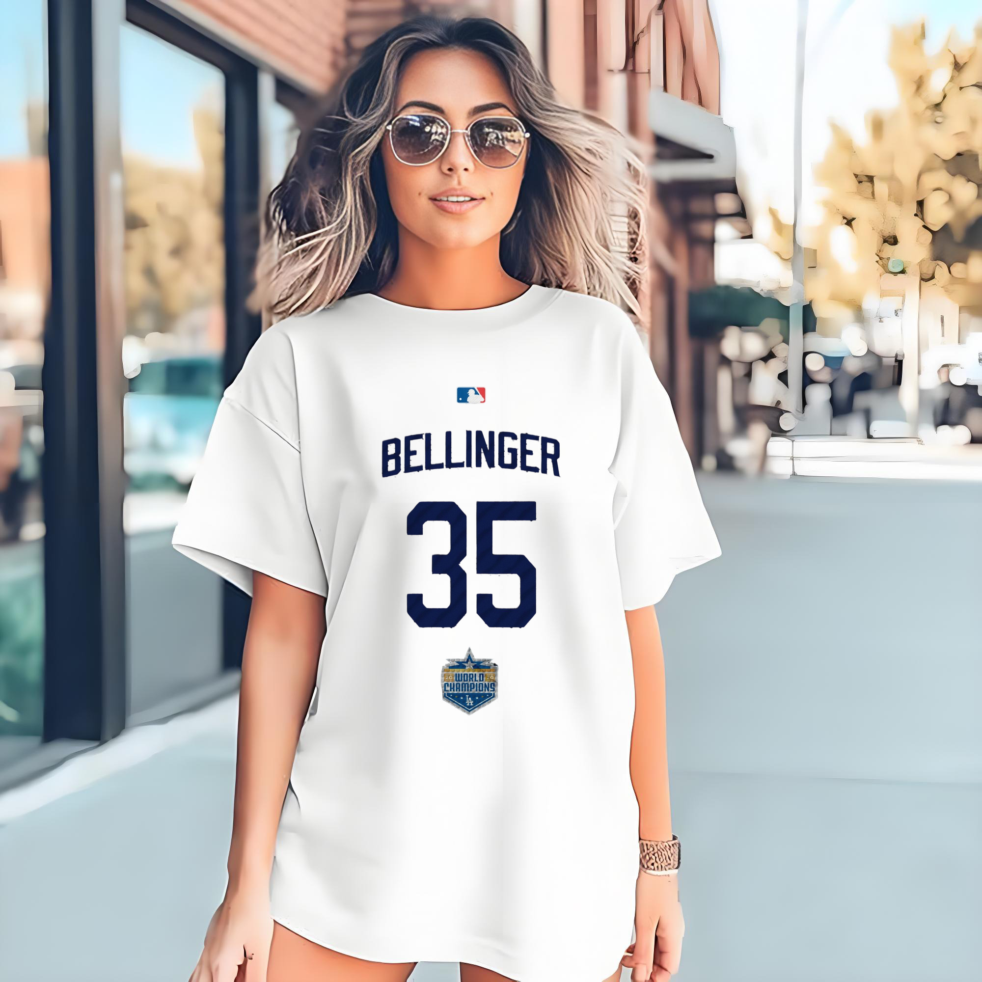 Cody Bellinger 2 Combed Cotton T-Shirt 180g With Front Heat Transfer Print – Soft, Lightweight, Fitted Design – Stylish Casual Wear For Sports & Everyday Use