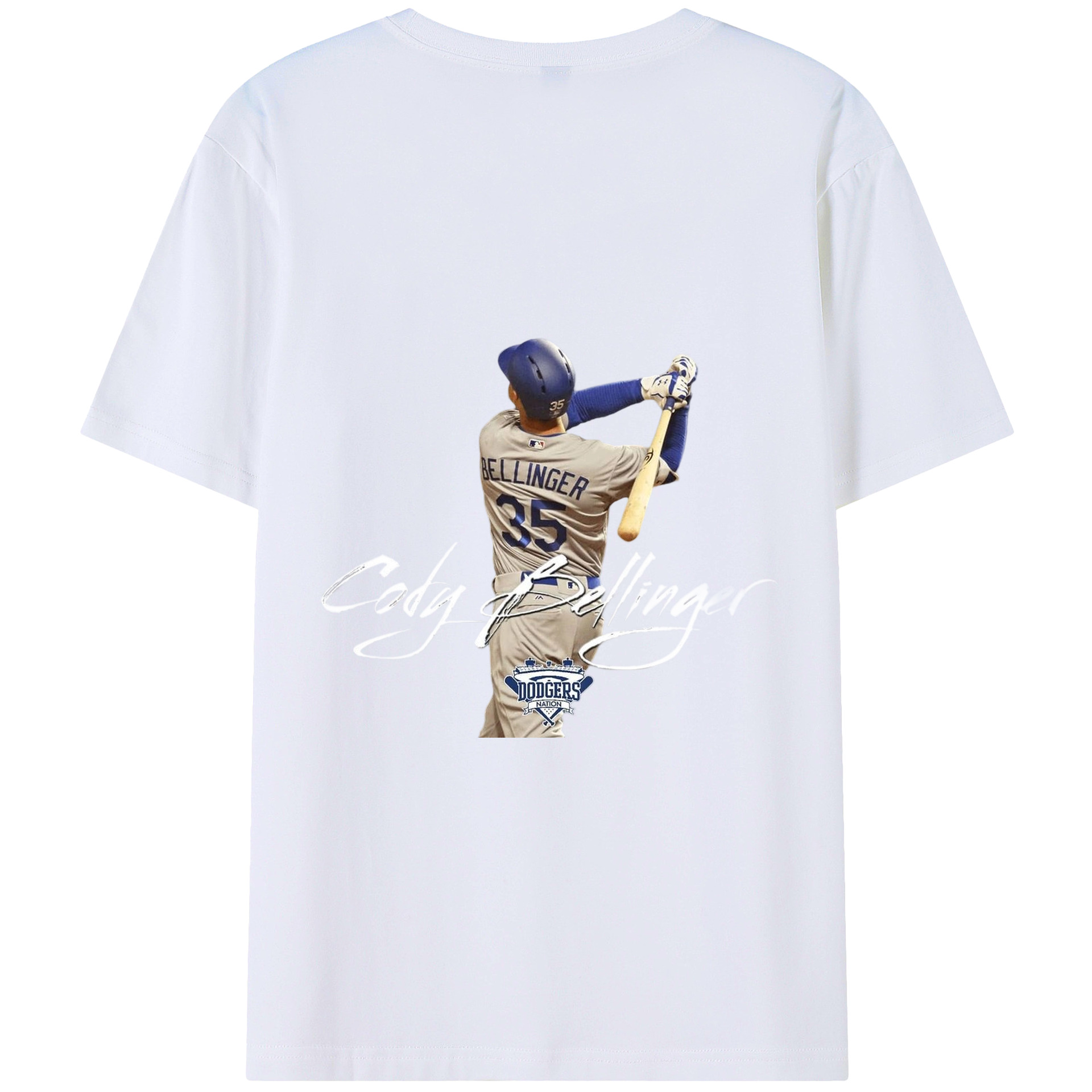 Cody Bellinger 3 180g Combed Cotton T-Shirt With Back Heat Transfer Print – Soft, Lightweight, Fitted Design – Stylish Casual Wear For Sports & Everyday Use