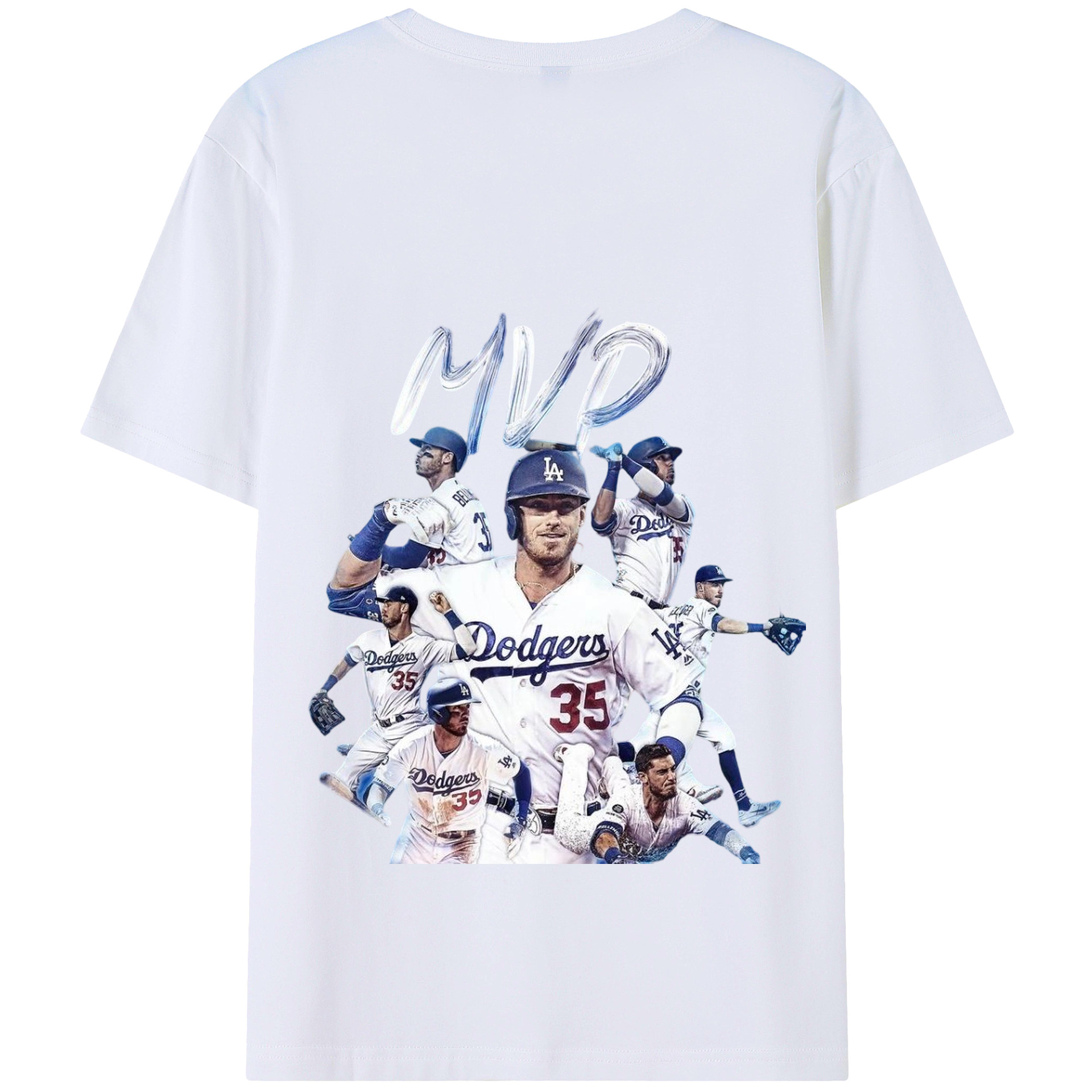 Cody Bellinger 4 180g Combed Cotton T-Shirt With Back Heat Transfer Print – Soft, Lightweight, Fitted Design – Stylish Casual Wear For Sports & Everyday Use