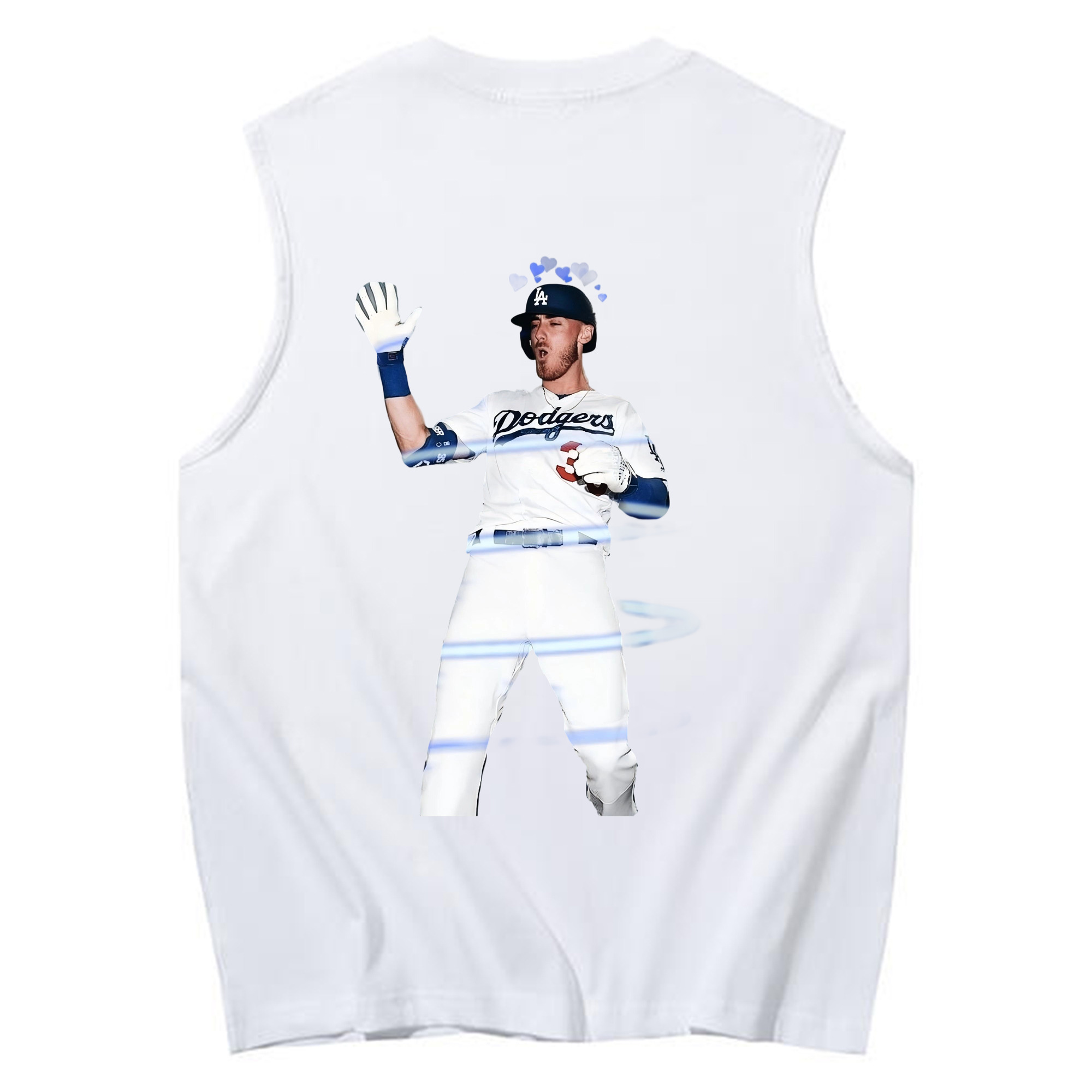 Cody Bellinger 1 230g Pure Cotton Tank Top With Back Heat Transfer Print – Soft, Lightweight, Fitted Design – Stylish & Comfortable Casual Wear For Sports & Everyday Use