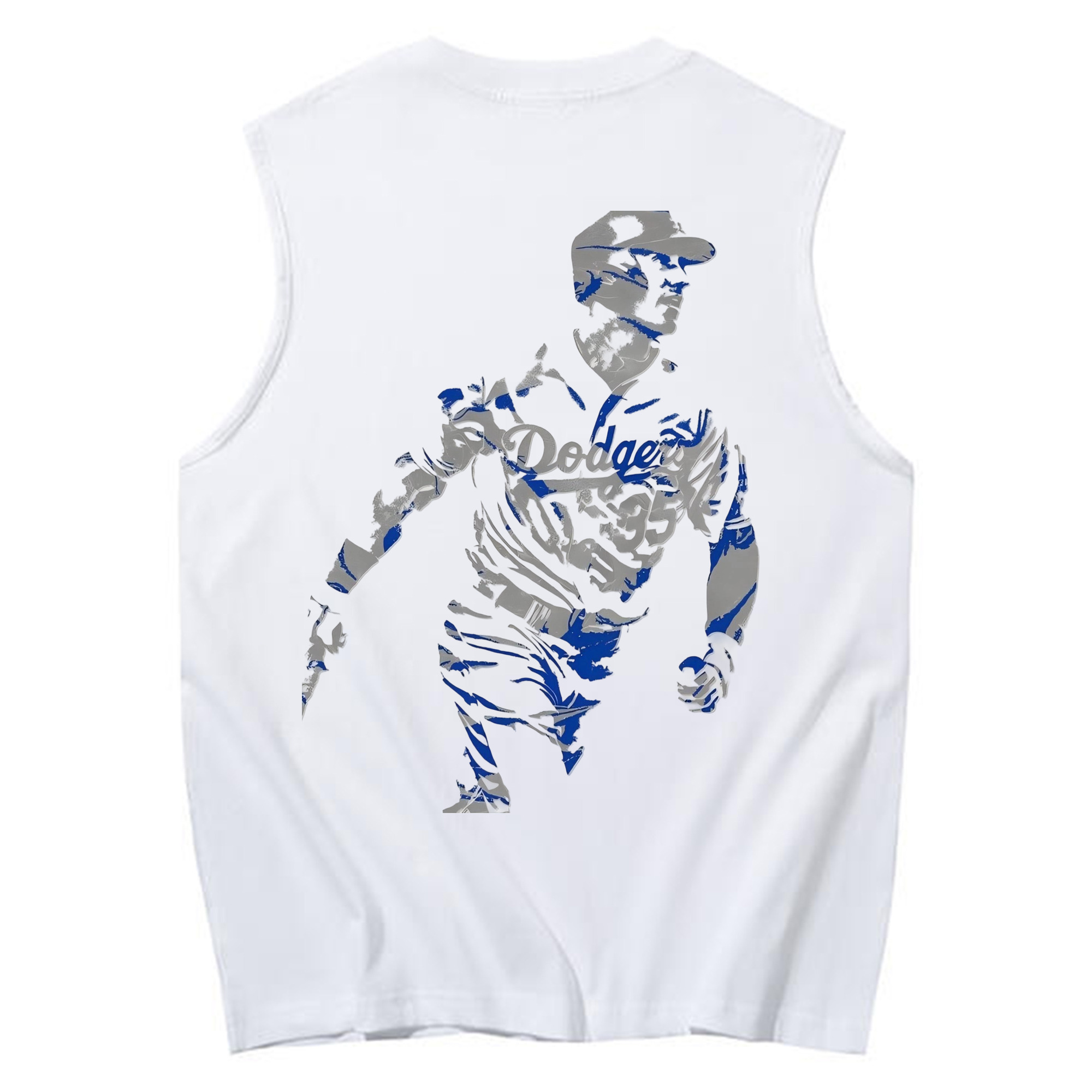 Cody Bellinger 5 230g Pure Cotton Tank Top With Back Heat Transfer Print – Soft, Lightweight, Fitted Design – Stylish & Comfortable Casual Wear For Sports & Everyday Use