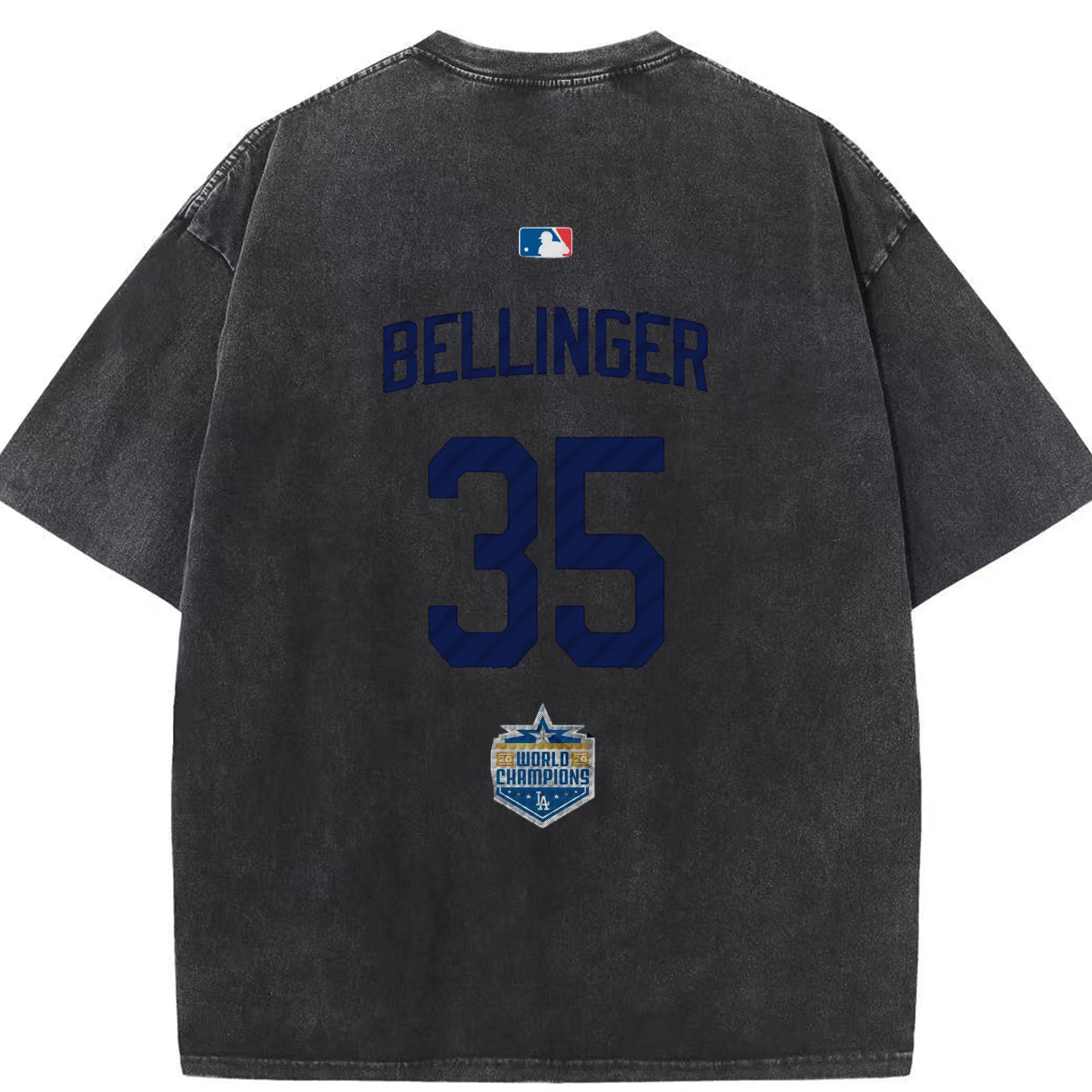 Cody Bellinger 2 Washed Vintage 230g Cotton Oversized T-Shirt With Back Heat Transfer Print – Soft, Lightweight & Stylish – Comfortable Casual Wear For Sports & Everyday Use