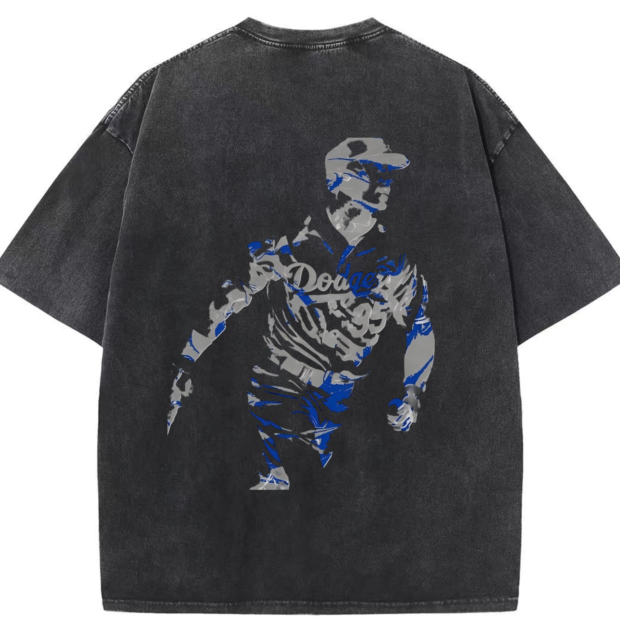 Cody Bellinger 5 Washed Vintage 230g Cotton Oversized T-Shirt With Back Heat Transfer Print – Soft, Lightweight & Stylish – Comfortable Casual Wear For Sports & Everyday Use
