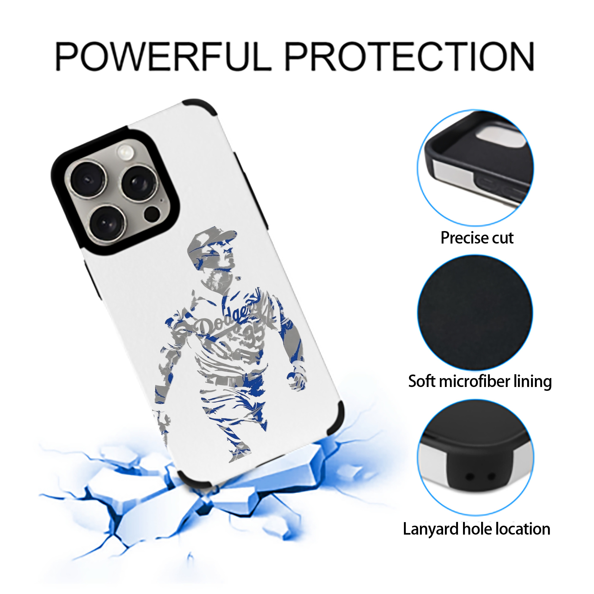 Cody Bellinger 5 IPhone 15 Pro Max PU Leather Case – Soft Lining, 360° Protection – Precise Fit, 3D Buttons, Easy Charging – Anti-Yellowing, Easy To Clean