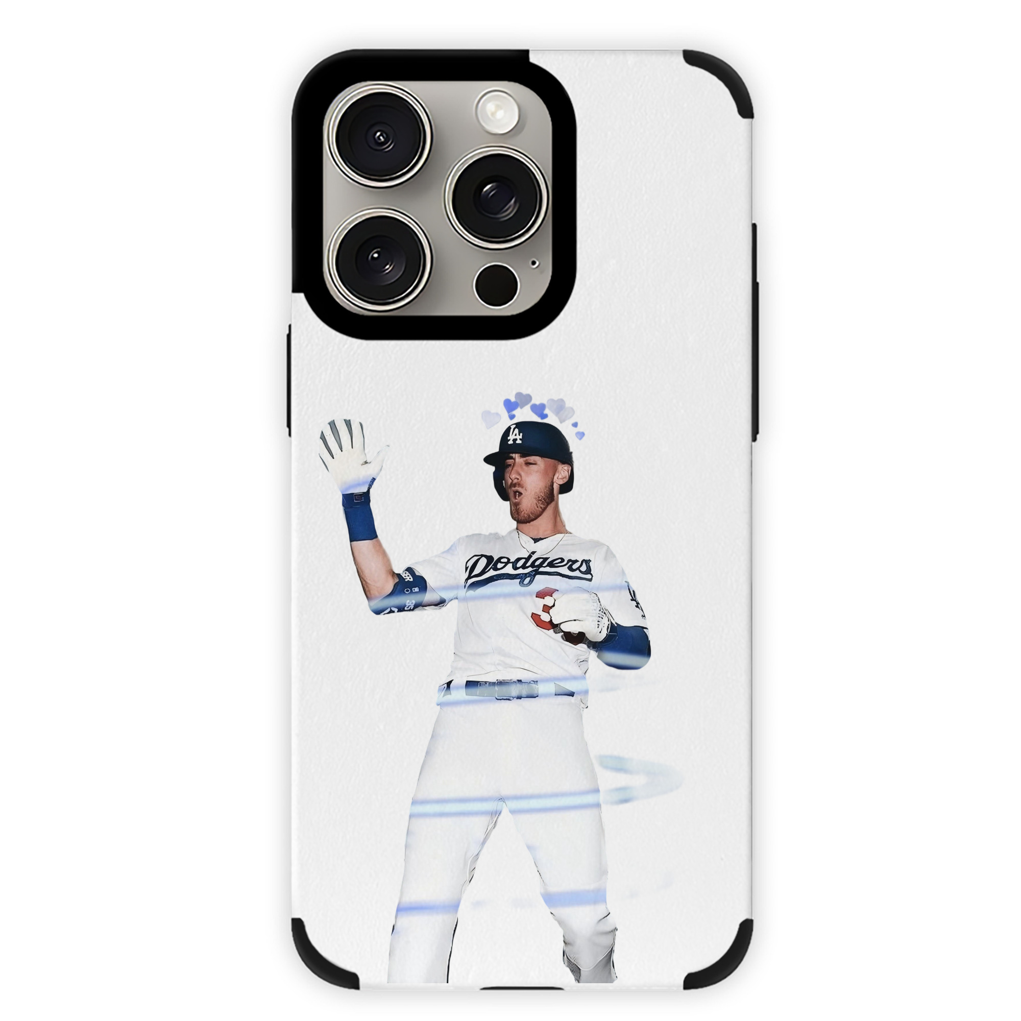 Cody Bellinger 1 IPhone 15 Pro Max PU Leather Case – Soft Lining, 360° Protection – Precise Fit, 3D Buttons, Easy Charging – Anti-Yellowing, Easy To Clean