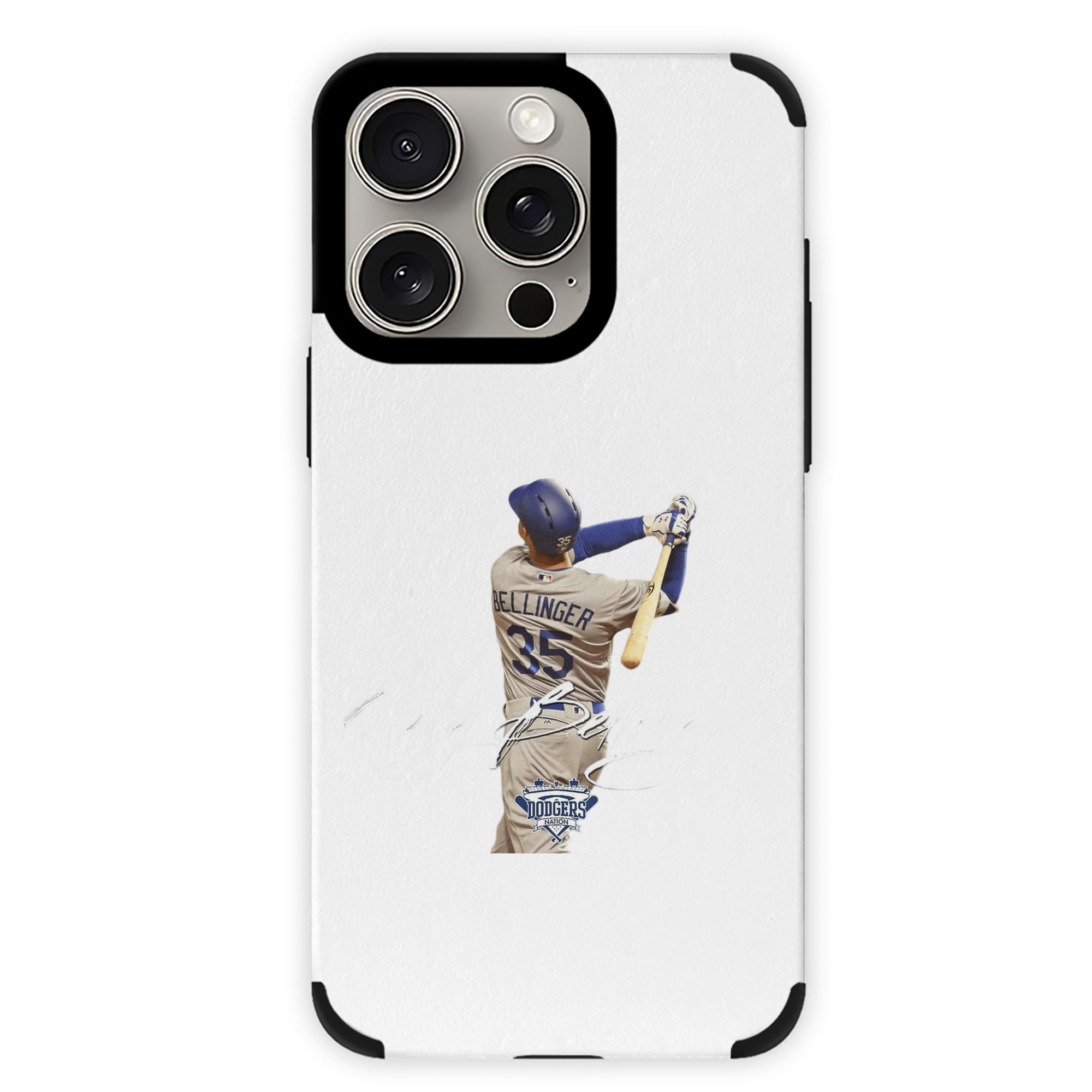 Cody Bellinger 3 IPhone 15 Pro Max PU Leather Case – Soft Lining, 360° Protection – Precise Fit, 3D Buttons, Easy Charging – Anti-Yellowing, Easy To Clean
