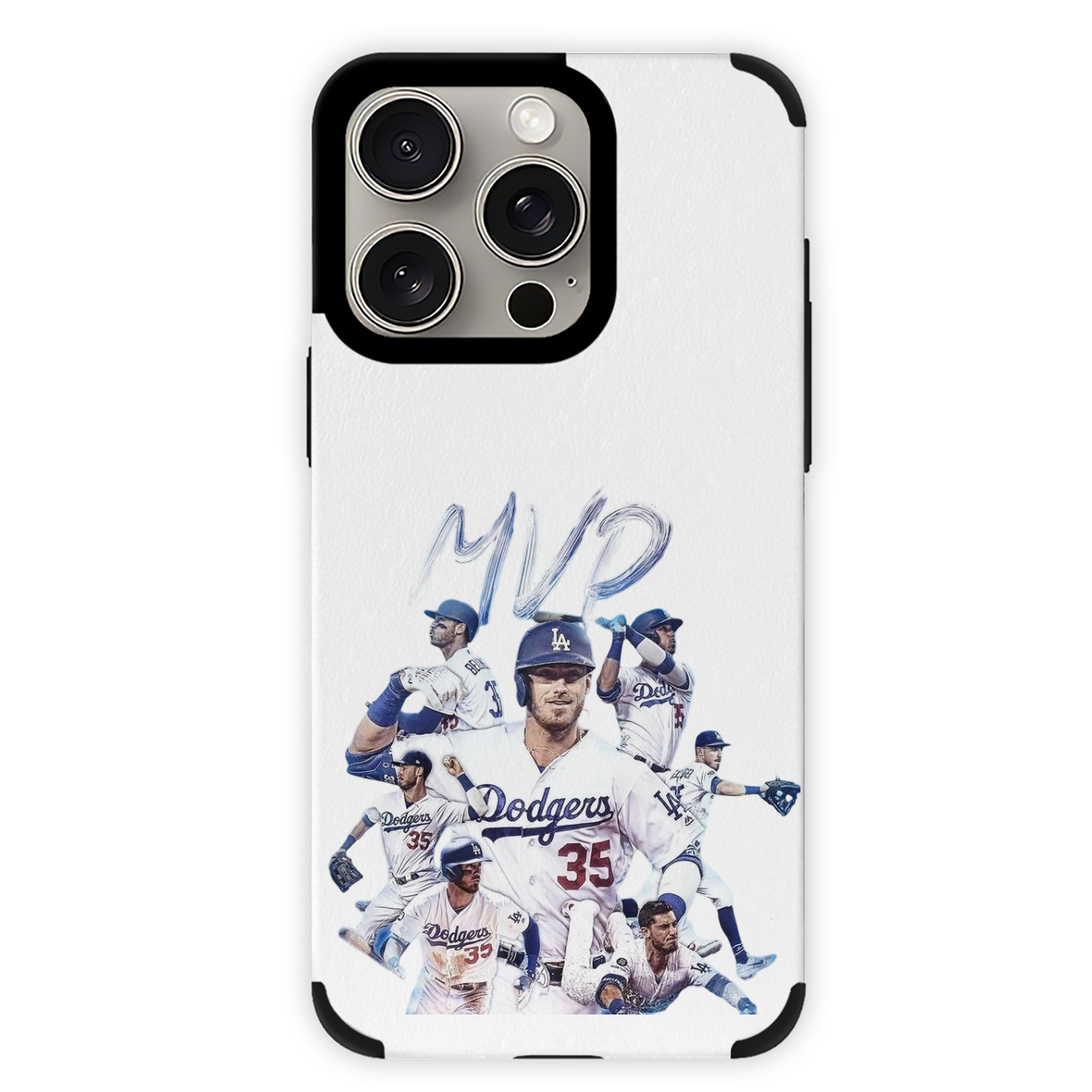 Cody Bellinger 4 IPhone 15 Pro Max PU Leather Case – Soft Lining, 360° Protection – Precise Fit, 3D Buttons, Easy Charging – Anti-Yellowing, Easy To Clean