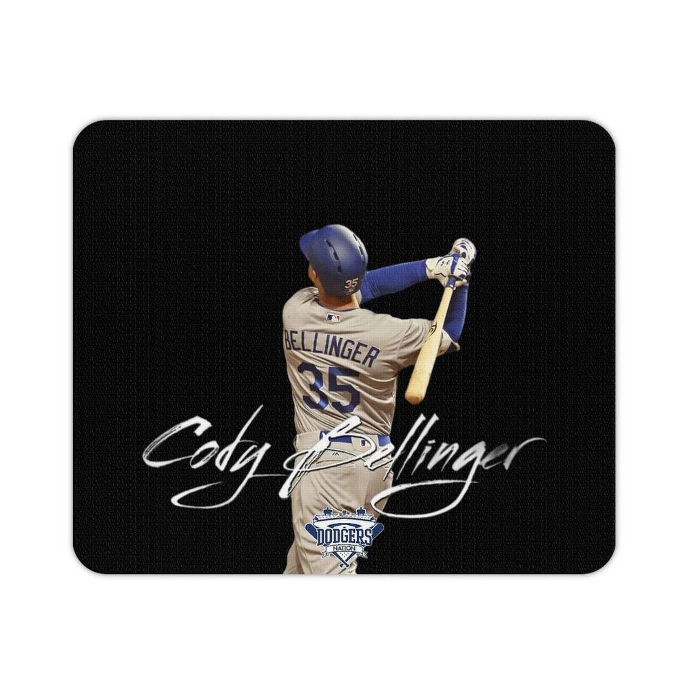 Cody Bellinger 3 Durable Rubber Mouse Pad With Stitched Edges, Waterproof, Non-Slip Surface, Ultra-Thin Design For Gaming, Office