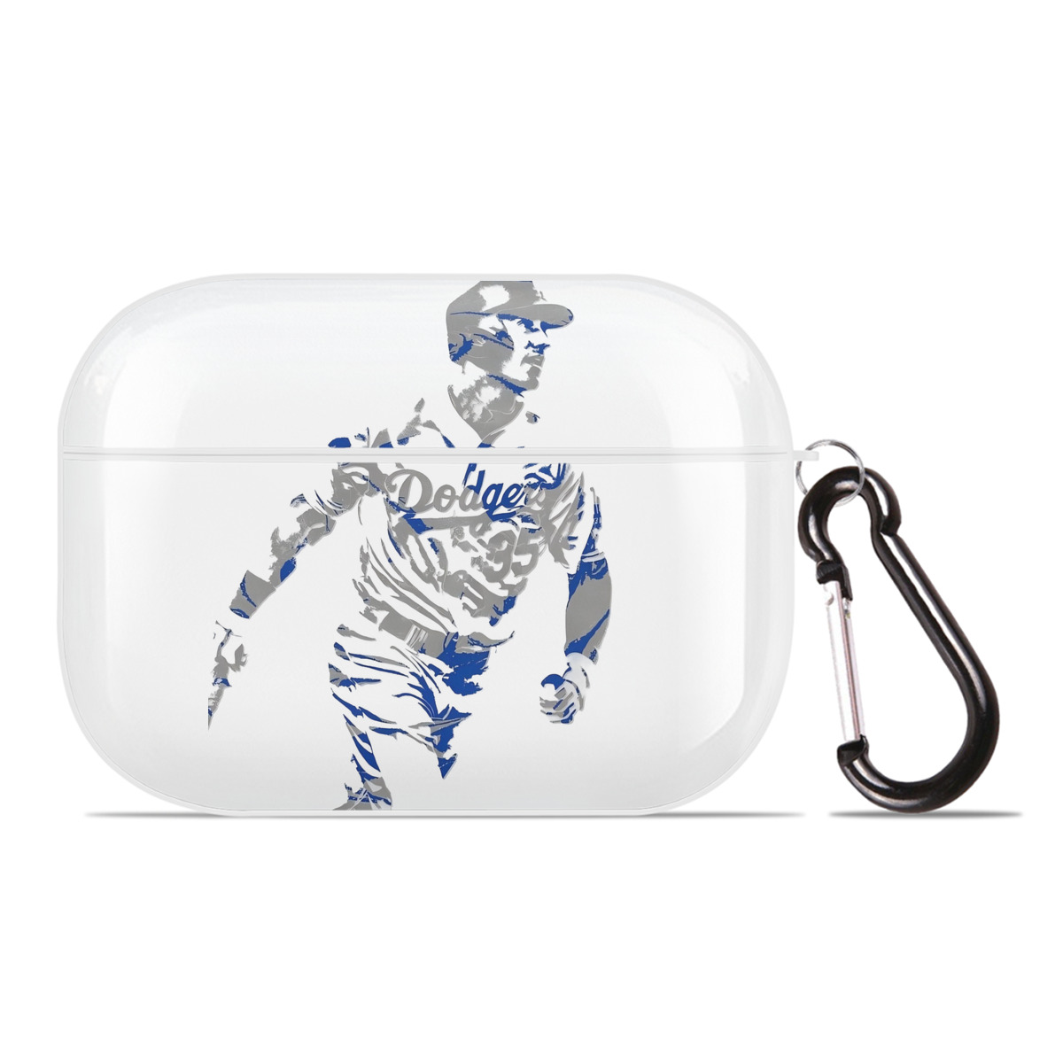 Cody Bellinger 5 AirPods Pro Hard Case White With Keychain, Durable Flexible PC, Precise Cutouts, Anti-Fingerprint, Yellowing & Scratch Resistant, Full Protection, Washable