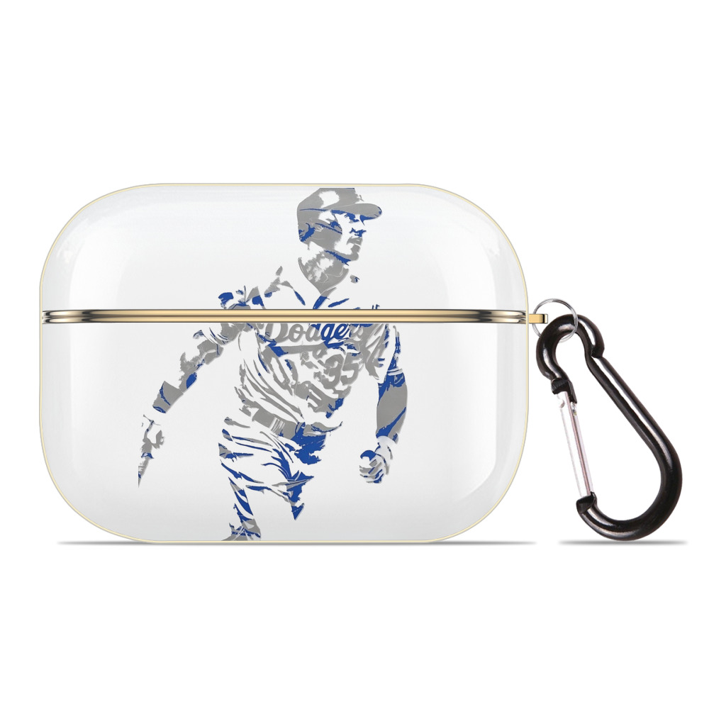 Cody Bellinger 5 Luxury Gold AirPods Pro Case With Keychain, Flexible PC Material, Full Protection, Precise Cutouts, Anti-Fingerprint, Washable, Durable Design