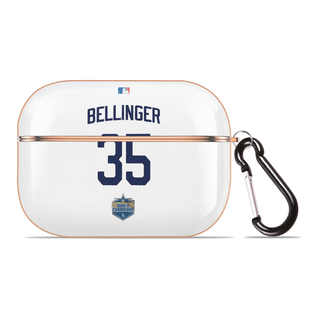 Cody Bellinger 2 AirPods Pro Protective Case Rose Gold, Flexible PC Material, Precise Fit, Anti-Slip Cover, Full Protection, Fingerprint Resistant, Washable With Keychain