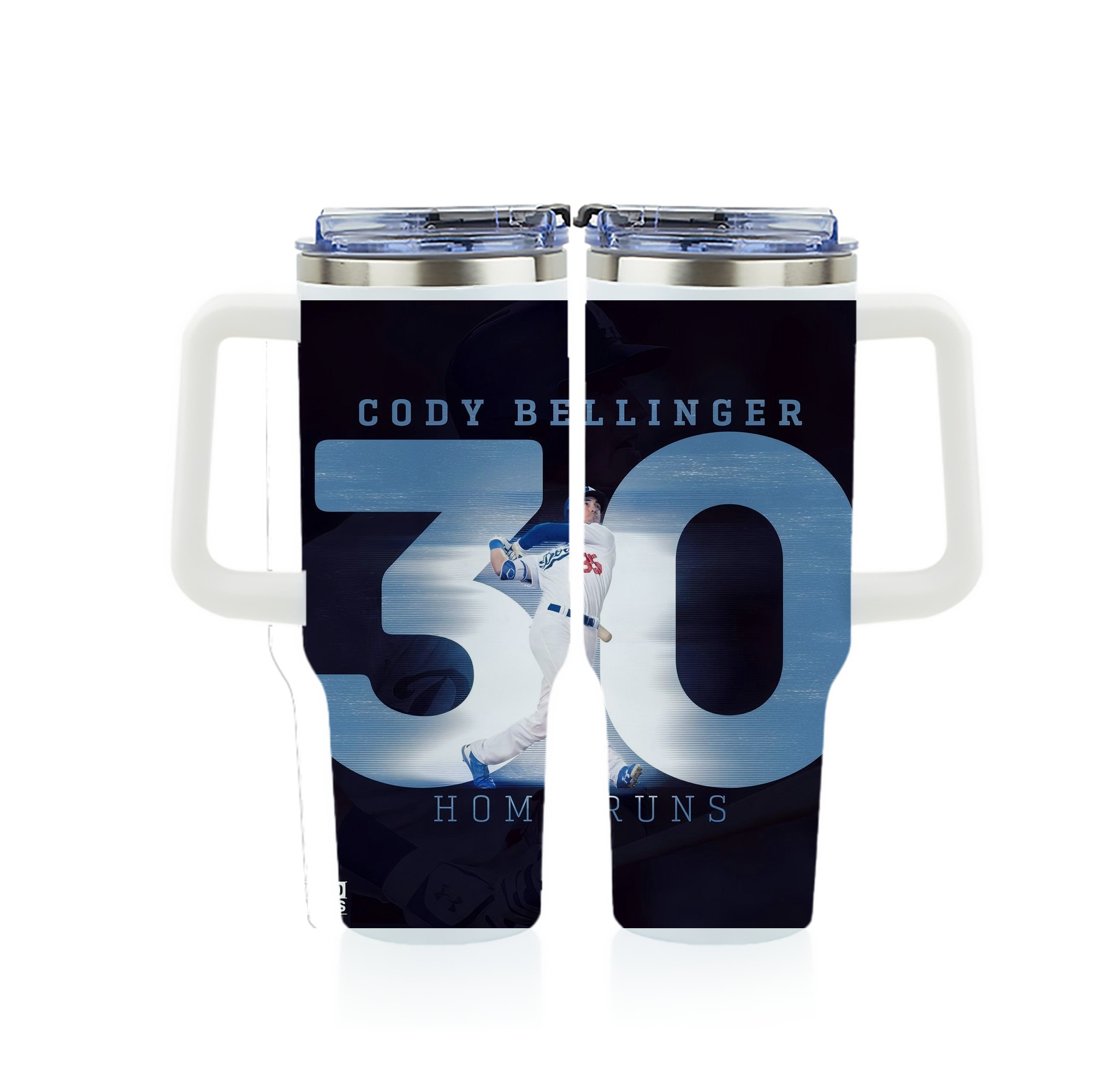 Cody Bellinger 2 40oz Full Wrap Car Tumbler – Durable Stainless Steel Travel Mug With Vibrant UV Print – Double Wall Insulated, Fits Most Car Cup Holders